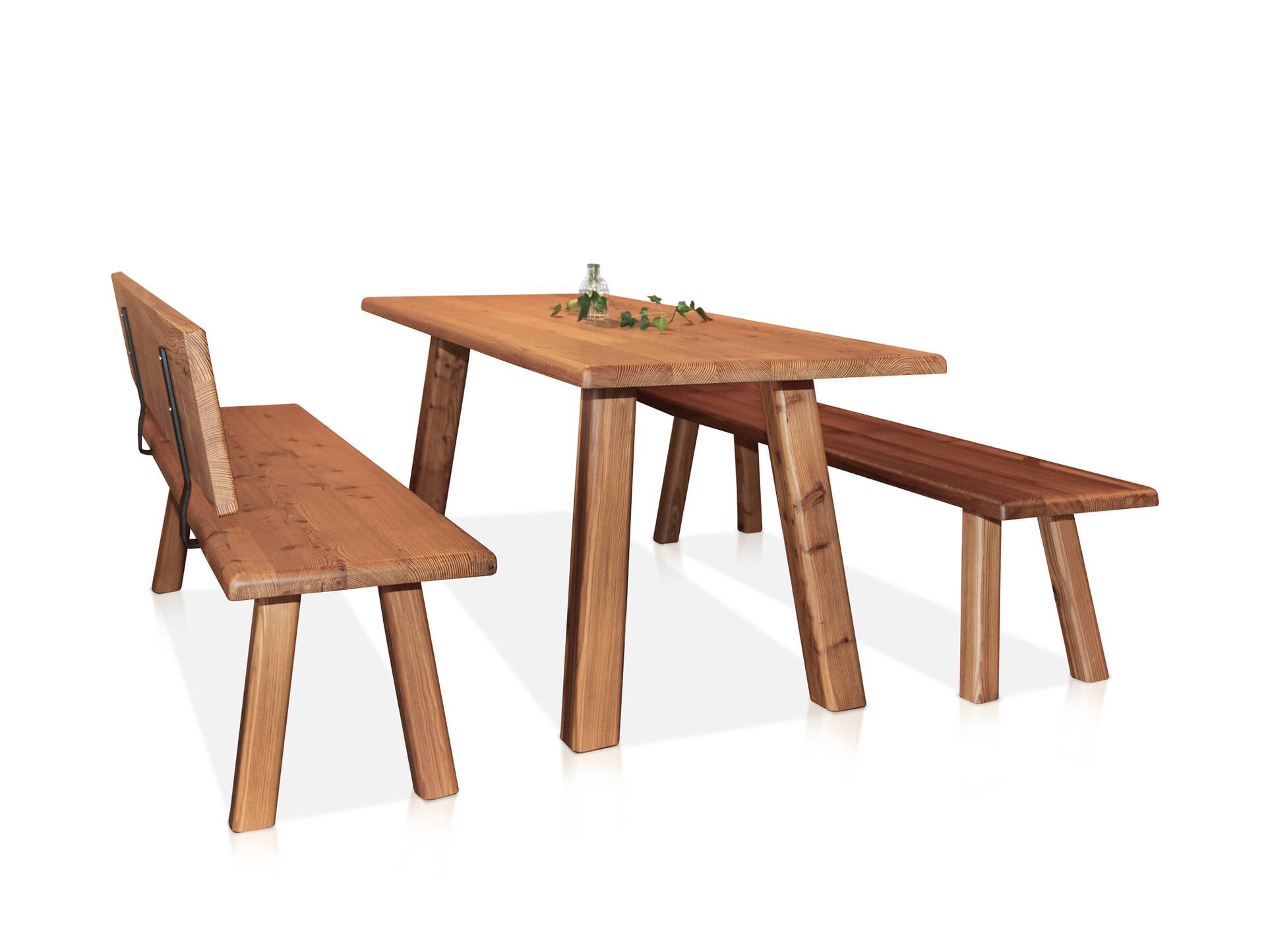 STARNBERG Sitzbankgarnitur, Material Massivholz, Lärche gedämpft 220 cm | mit/ohne Rückenlehne | lackiert