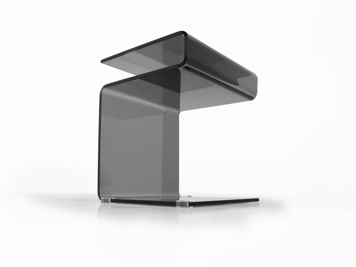 SUSY Beistelltisch, Material Glas, schwarz 