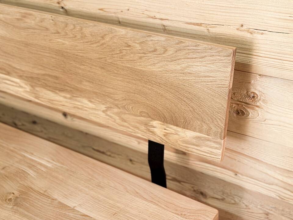 TOSCANA Maßeckbank / Eckbank / Massivholzeckbank, Material Massivholz 