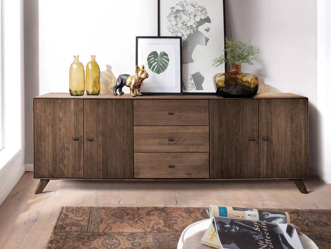 JAKARTA Sideboard III, Material Massivholz, Kernbuche Tabak geölt 