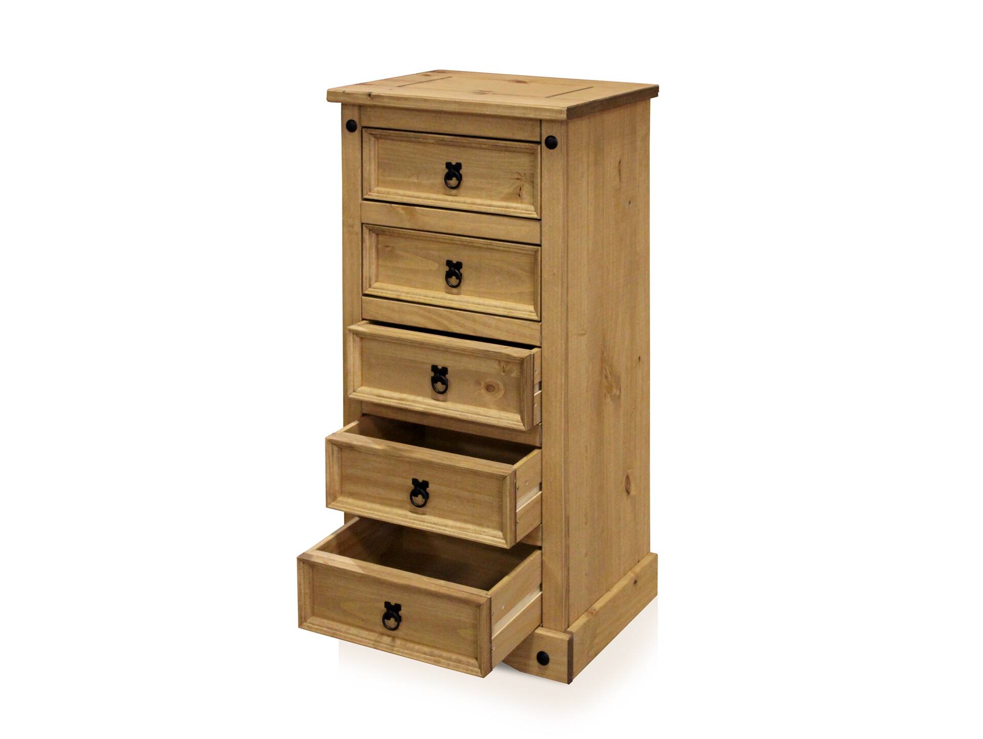 CORTON Kommode 5 SK, Material Massivholz, Kiefer honigfarbig gewachst 