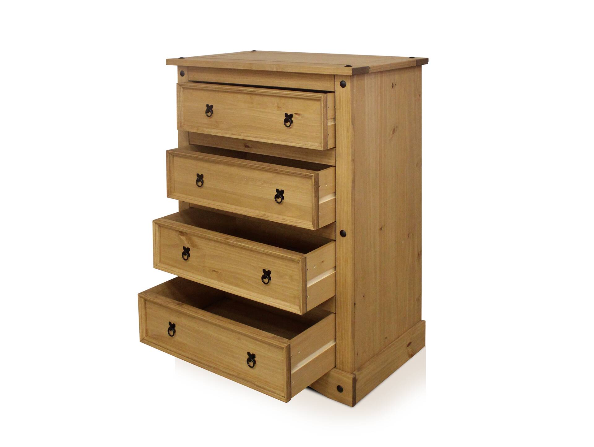 CORTON Kommode 4 SK, Material Massivholz Kiefer gewachst Kiefer gewachst