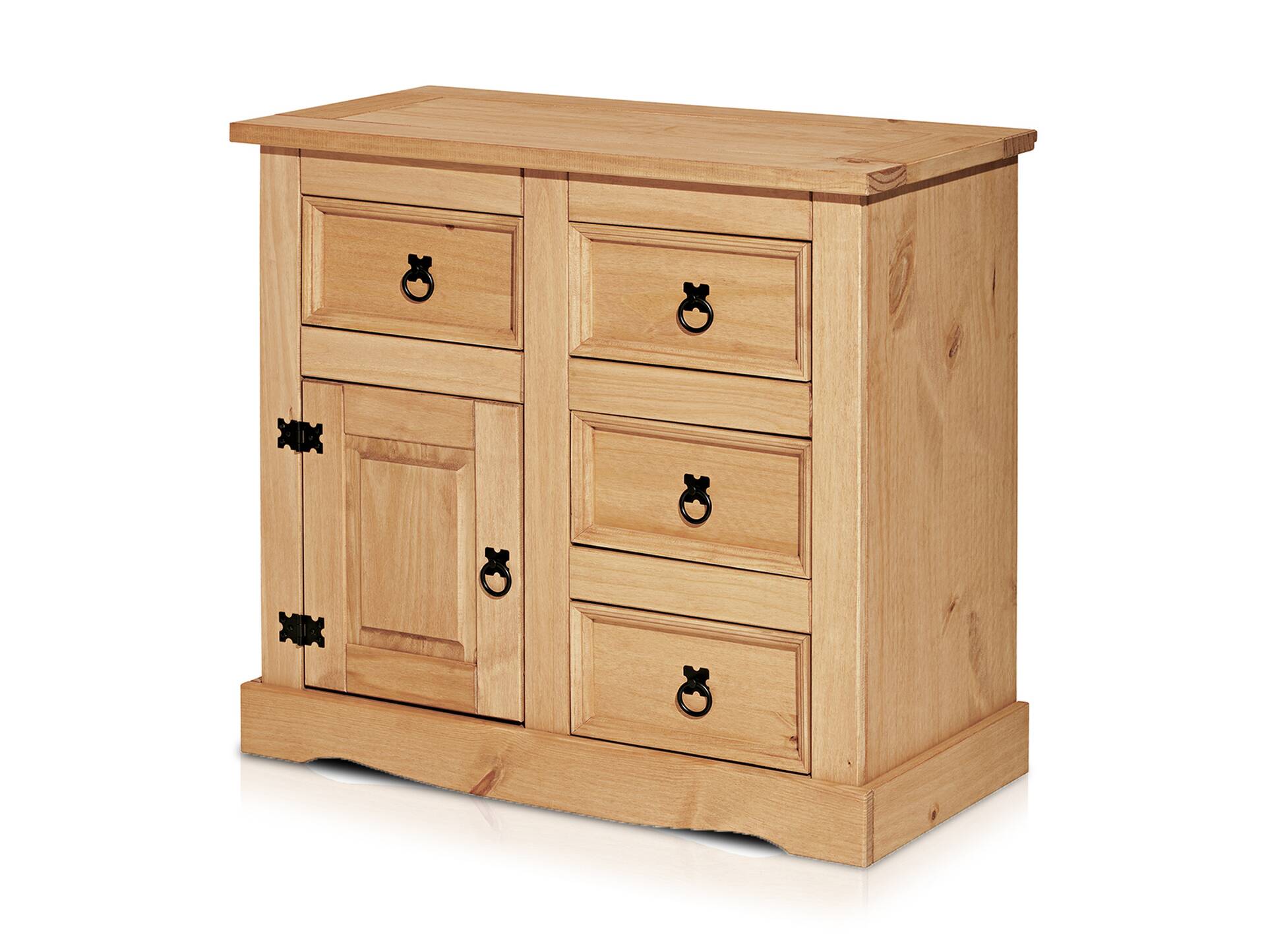 CORTON Kommode, Material Massivholz, Kiefer honigfarbig gewachst 