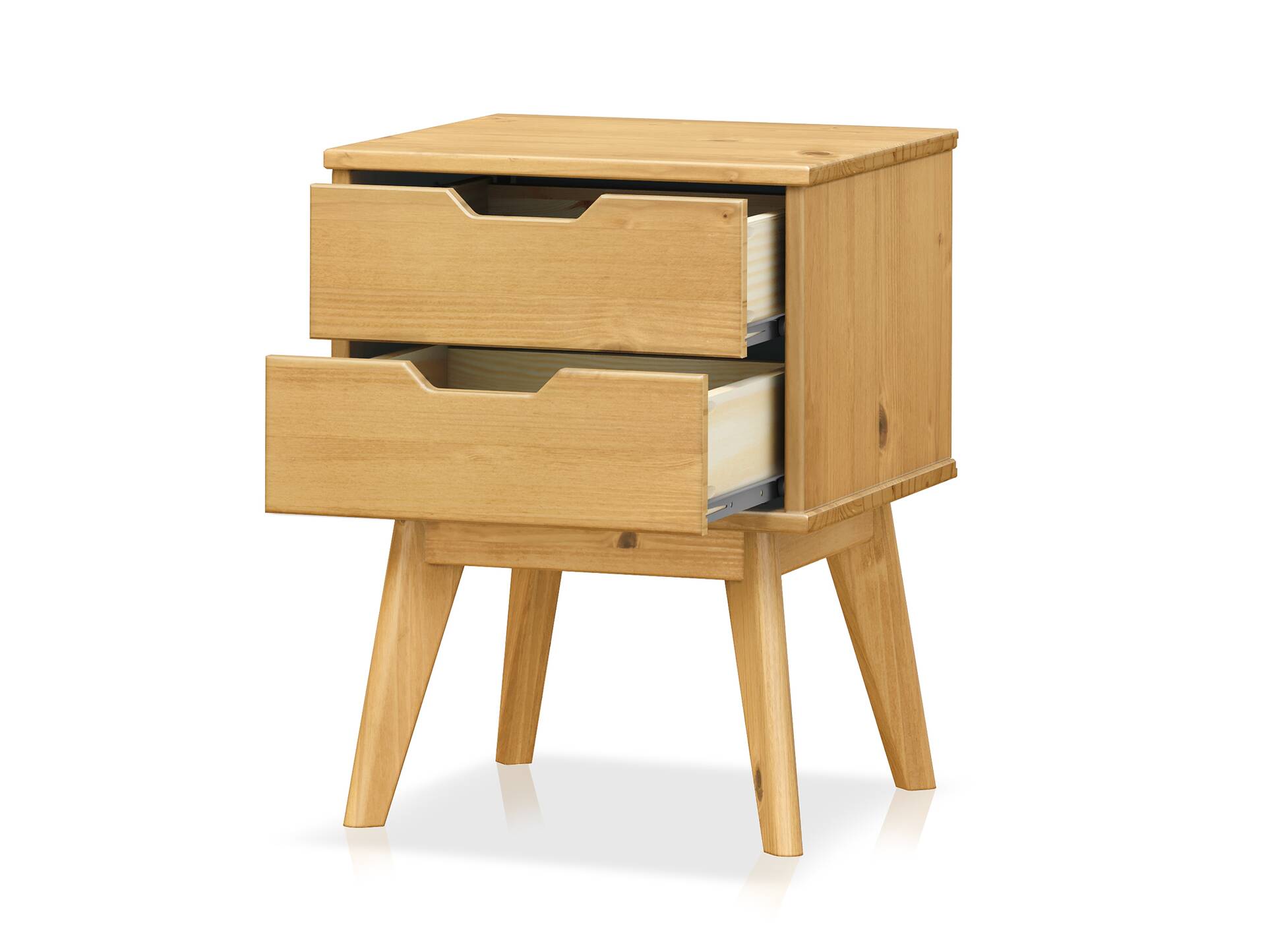 BARNY Nachtkommode, Material Massivholz, Kiefer Kiefer gewachst