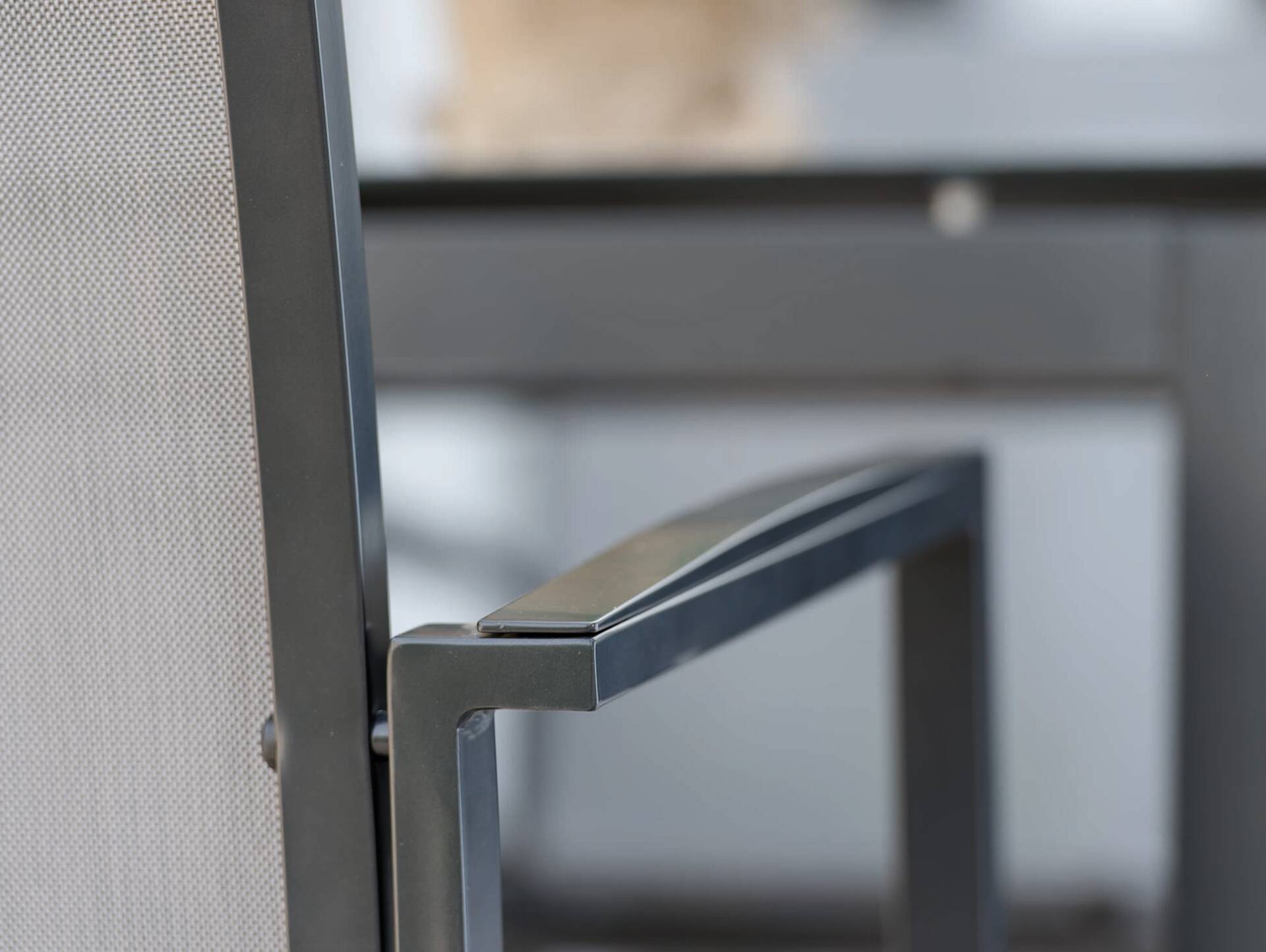 NEW LEVANTO Stapelsessel, Material Aluminium, anthrazit/silber 