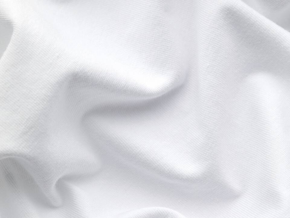 Schlafgut PURE Topper Spannbetttuch/Spannbettlaken, Bio-Mako-Baumwolle mit Elastan Weiss | 180x190 - 200x220 cm