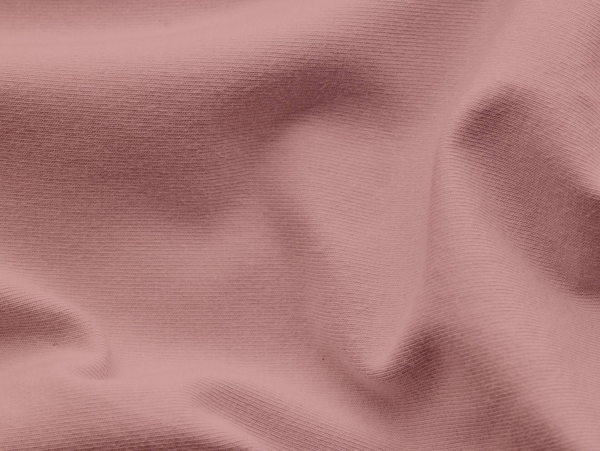 Schlafgut PURE Topper Spannbetttuch/Spannbettlaken, Bio-Mako-Baumwolle mit Elastan Rosa | 140x190 - 160x220 cm
