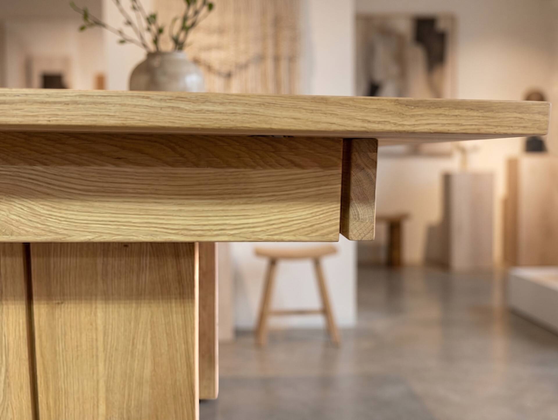 BERGAMO NEW Esstisch, Material Massivholz, Wildeiche geölt 130/180 x 90 cm