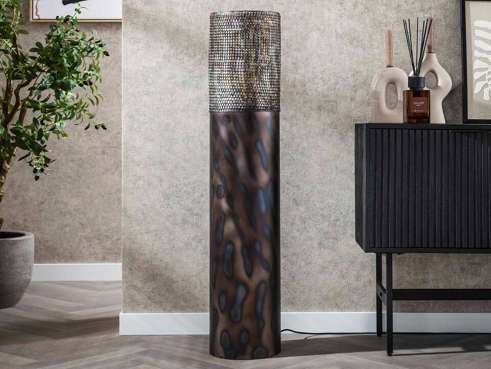 JORIS Stehlampe groß, 1-flammig, Material Metall, schwarzbraun 