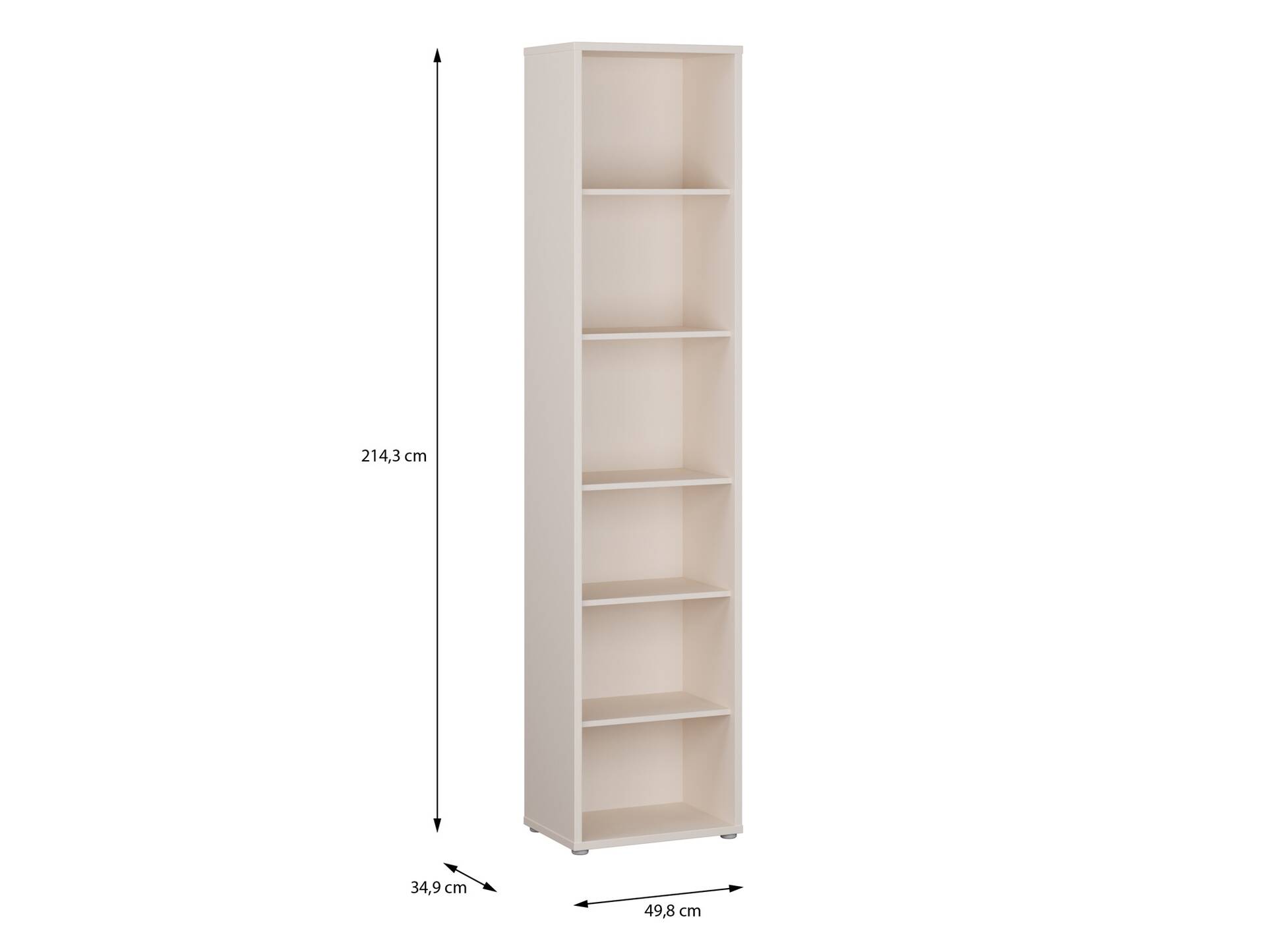 ADIAGO OFFICE Regal hoch, Material Dekorspanplatte, sand 