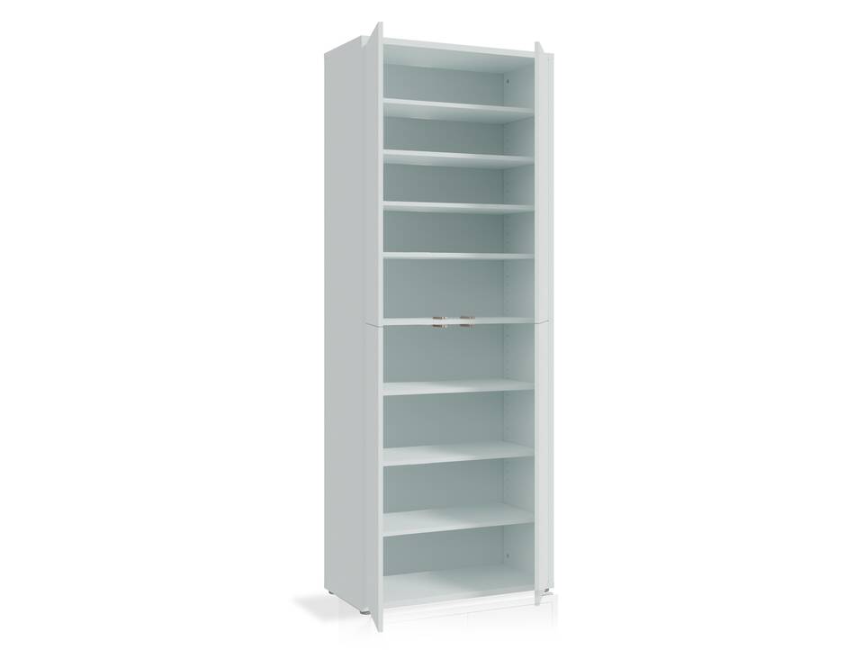 ADIAGO 4trg. Schuh-/Mehrzweckschrank, Material Spanplatte lichtgrau
