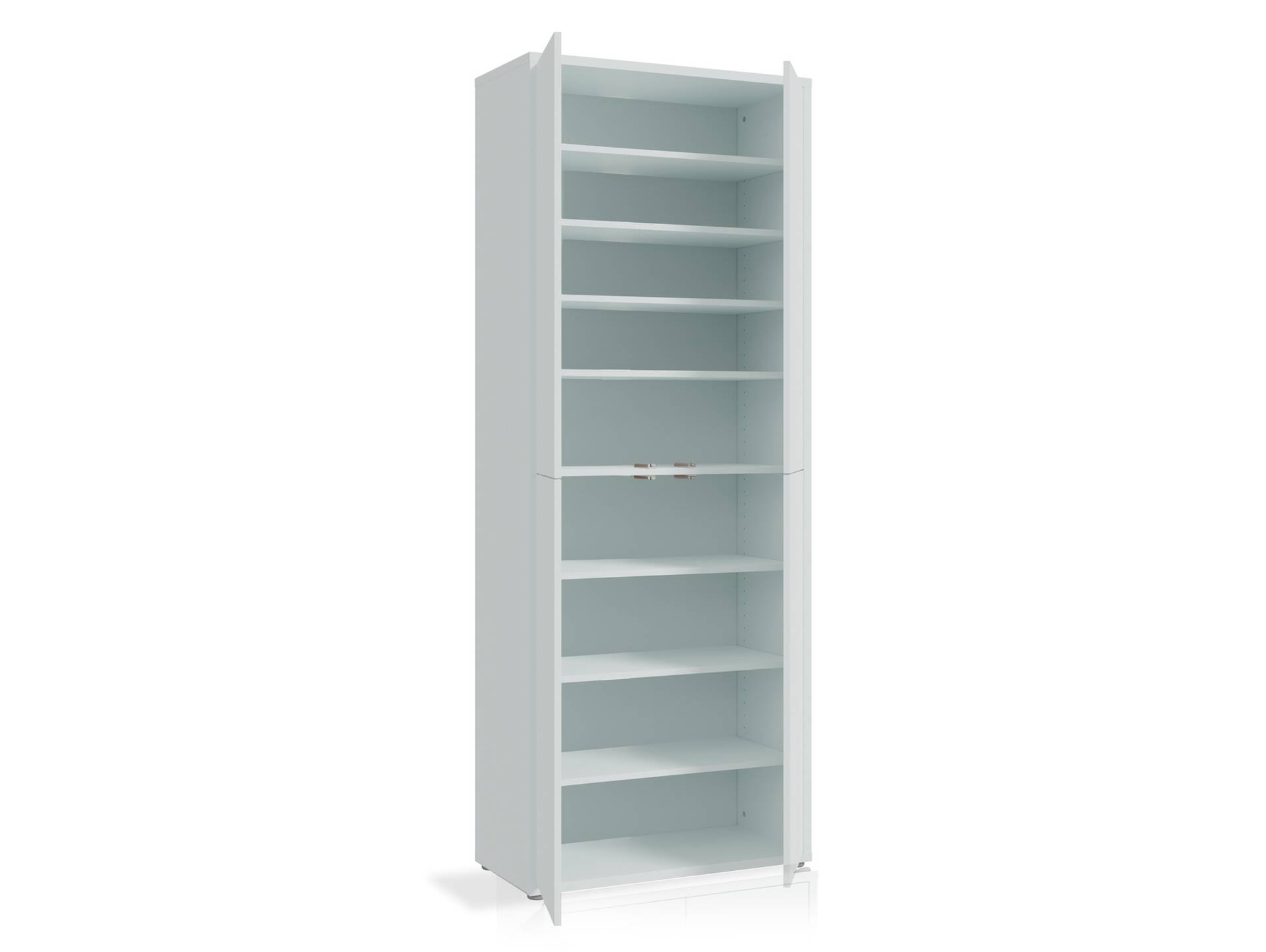 ADIAGO 4trg. Schuh-/Mehrzweckschrank, Material Spanplatte lichtgrau