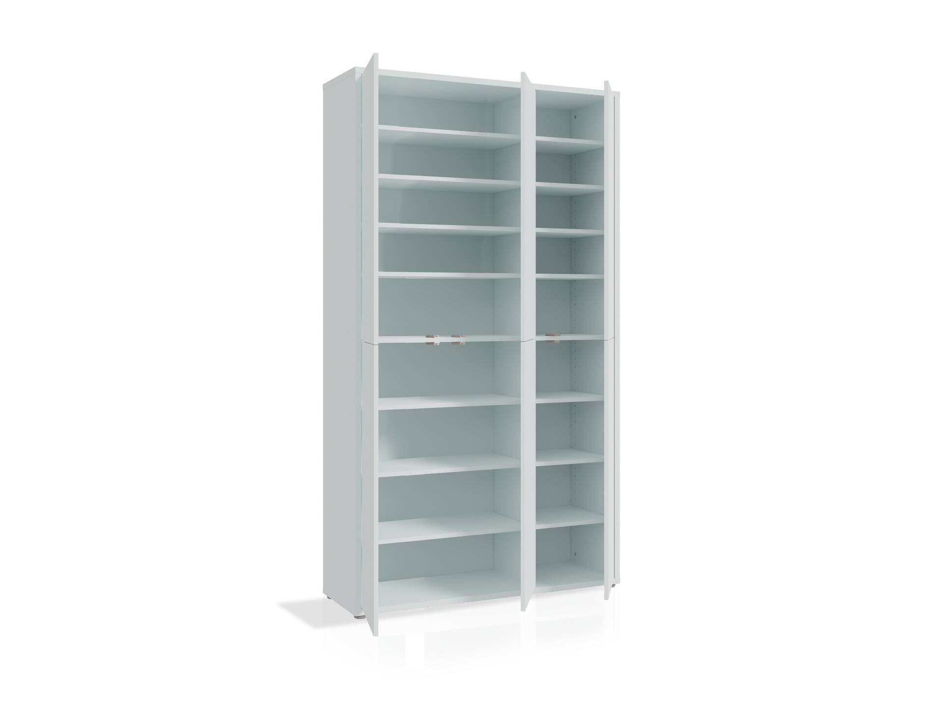 ADIAGO 6trg. Schuh-/Mehrzweckschrank, Material Spanplatte lichtgrau