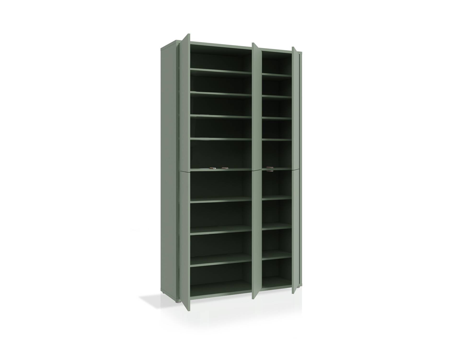 ADIAGO 6trg. Schuh-/Mehrzweckschrank, Material Spanplatte salbei