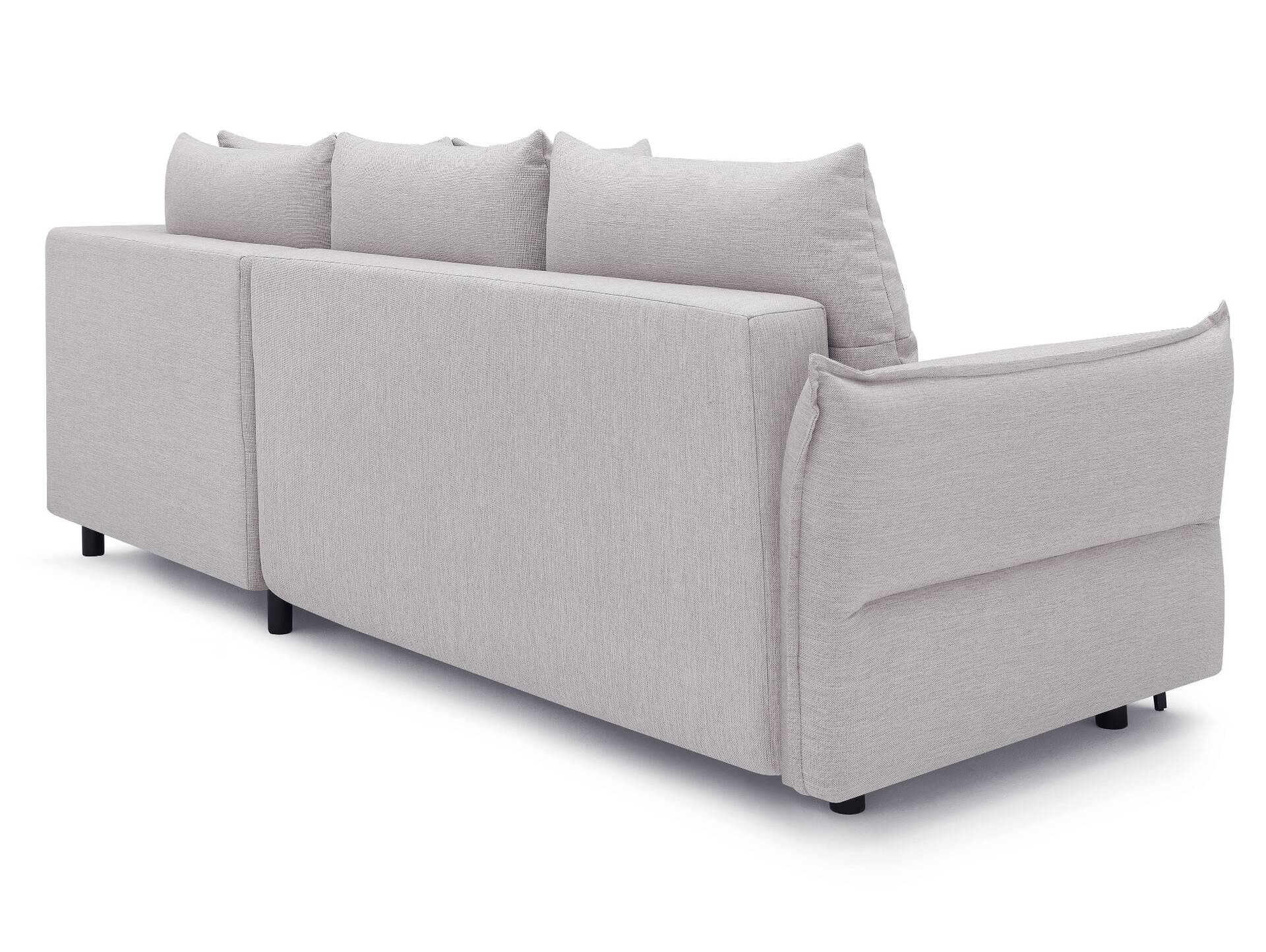 SANTORINI Ecksofa mit Schlaffunktion, Stoffbezug creme