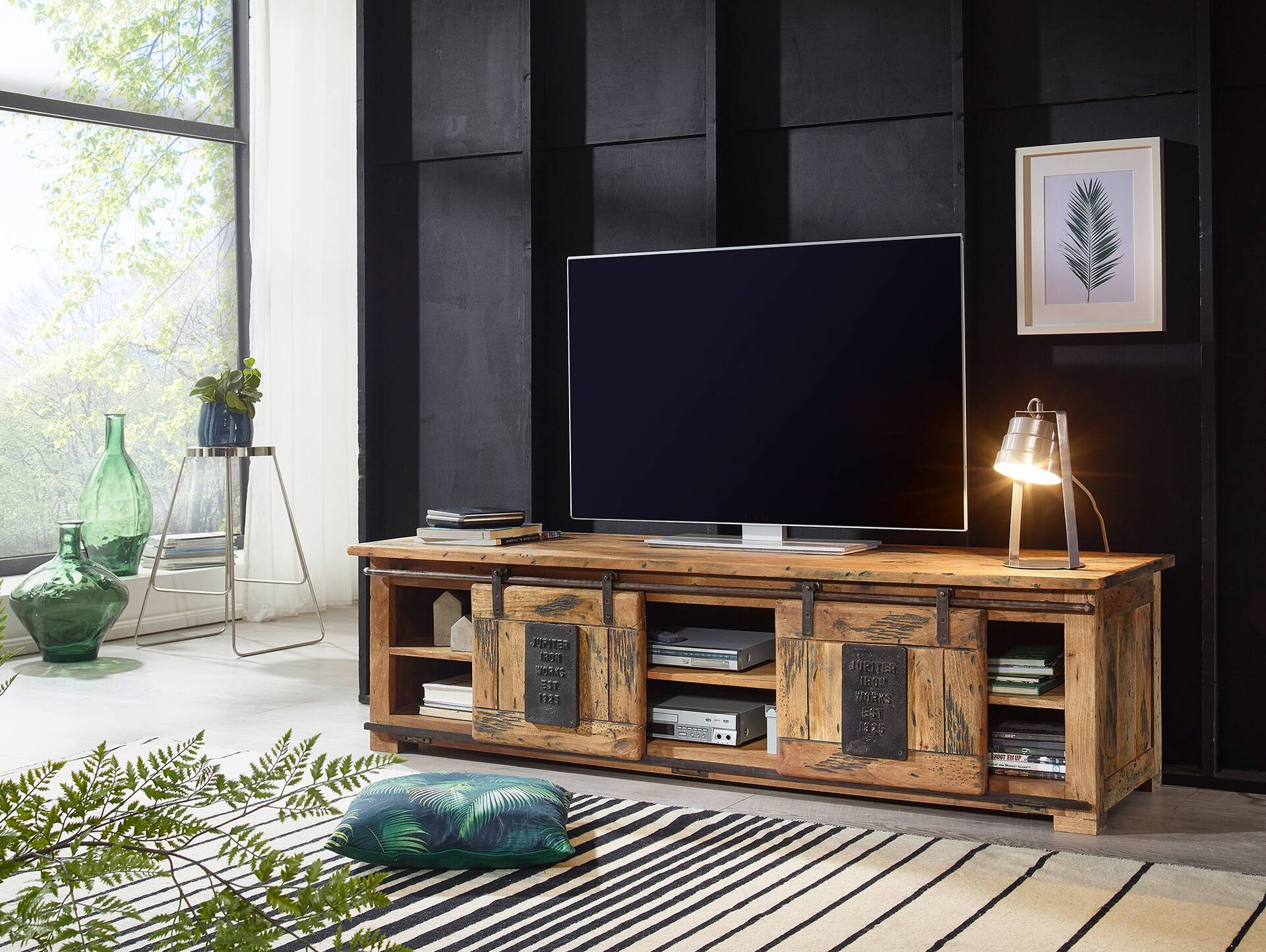 BRISTOL TV-Board I, Material Massivholz, Mango rustikal 