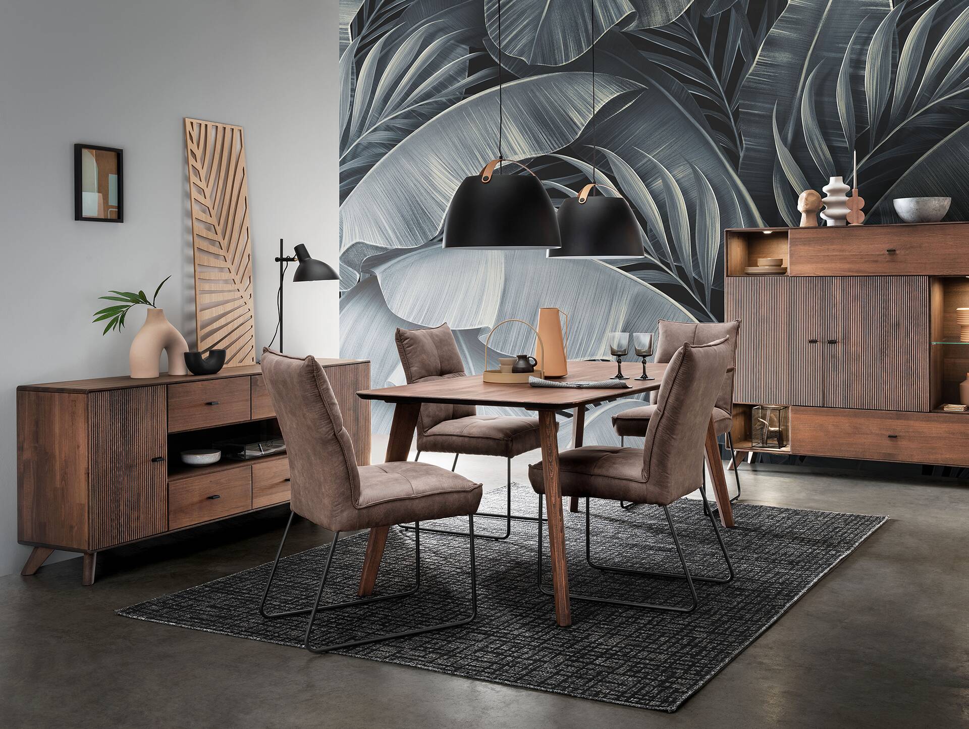 JAKARTA Esstisch, 180x90 cm, Material Massivholz, Kernbuche/Tabak geölt 