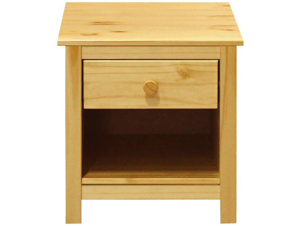 TOBINO Nachtkommode mit 1 Schublade, Material Massivholz, Kiefer Kiefer natur | Holz