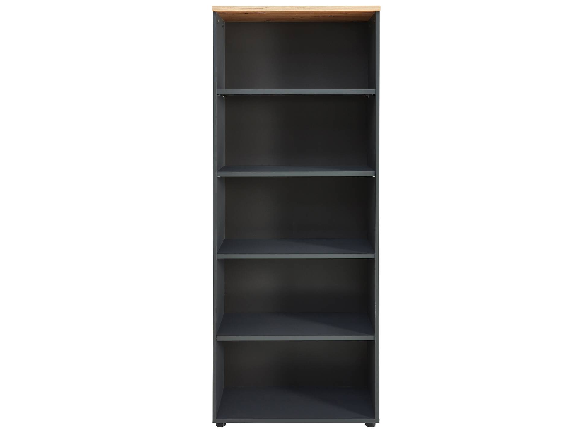 MAILAND Büroregal I, Material Dekorspanplatte Artisan Eichefarbig / Graphit