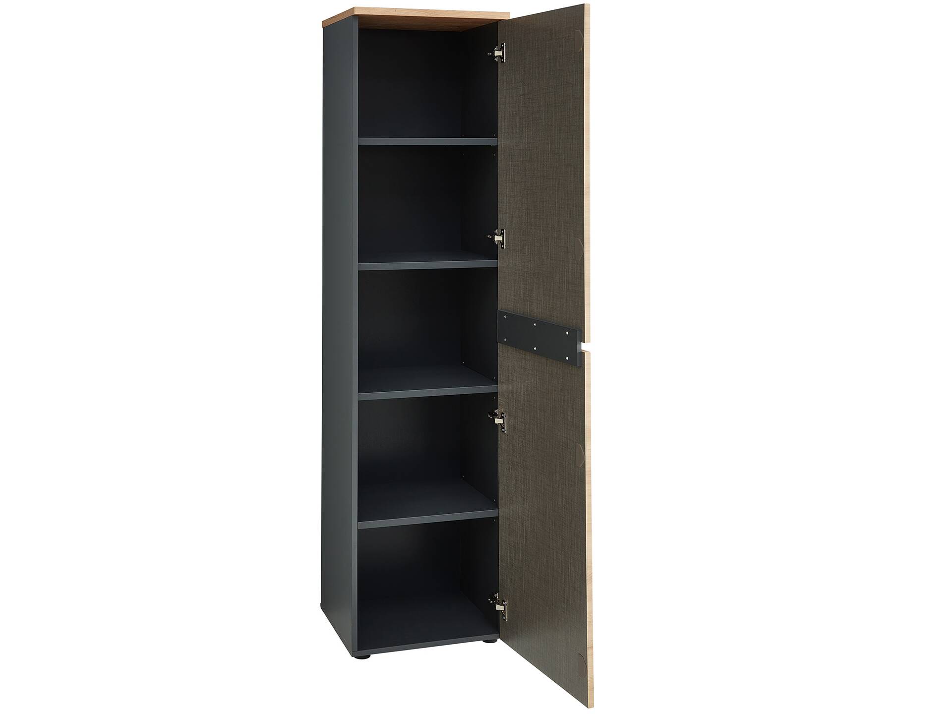 MAILAND Büroschrank III, Material Dekorspanplatte Artisan Eichefarbig / Graphit