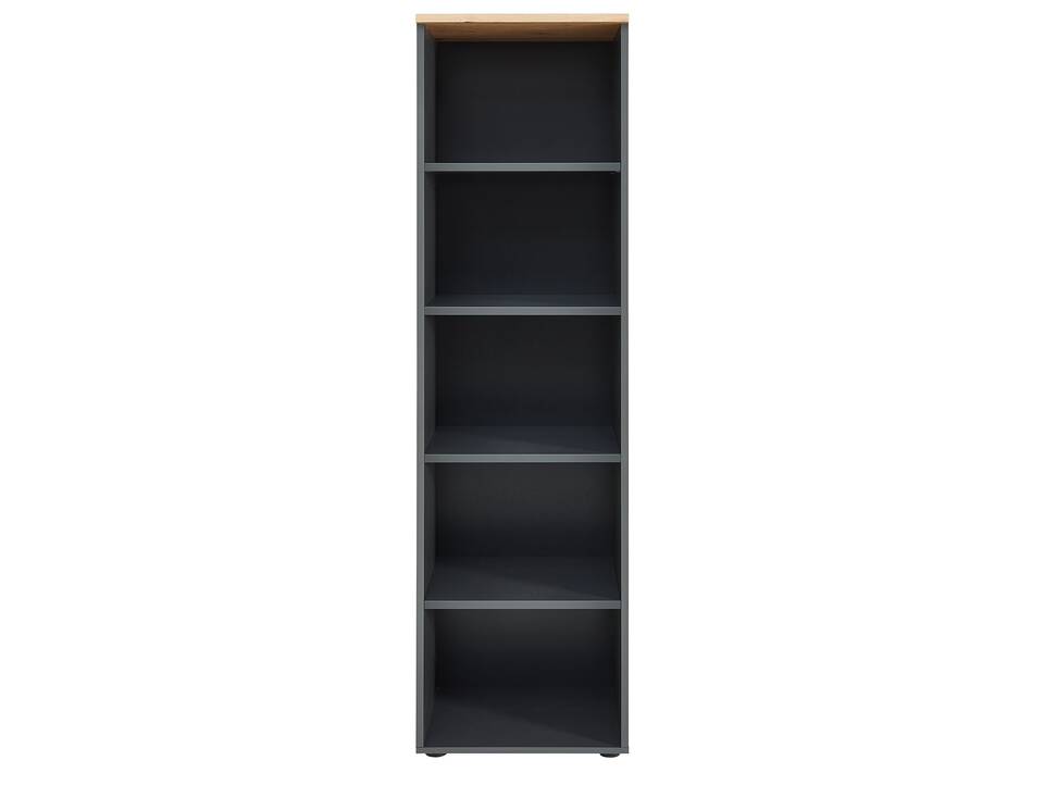 MAILAND Büroregal III, Material Dekorspanplatte Artisan Eichefarbig / Graphit