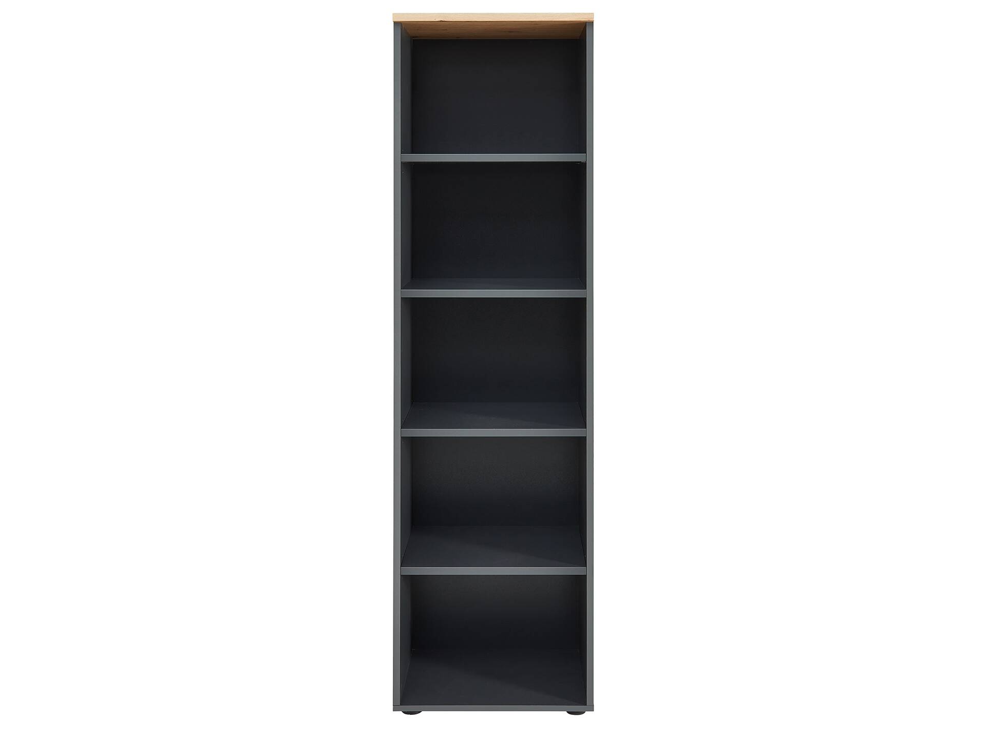 MAILAND Büroregal III, Material Dekorspanplatte Artisan Eichefarbig / Graphit