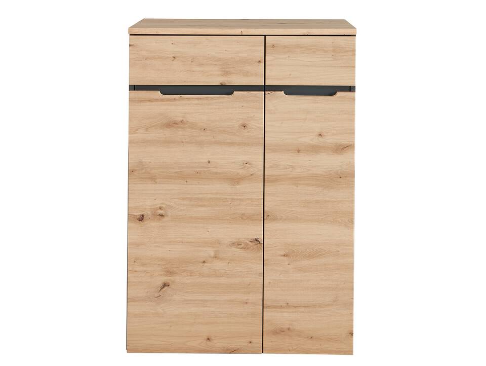 MAILAND Büroschrank IV, Material Dekorspanplatte Artisan Eichefarbig / Graphit