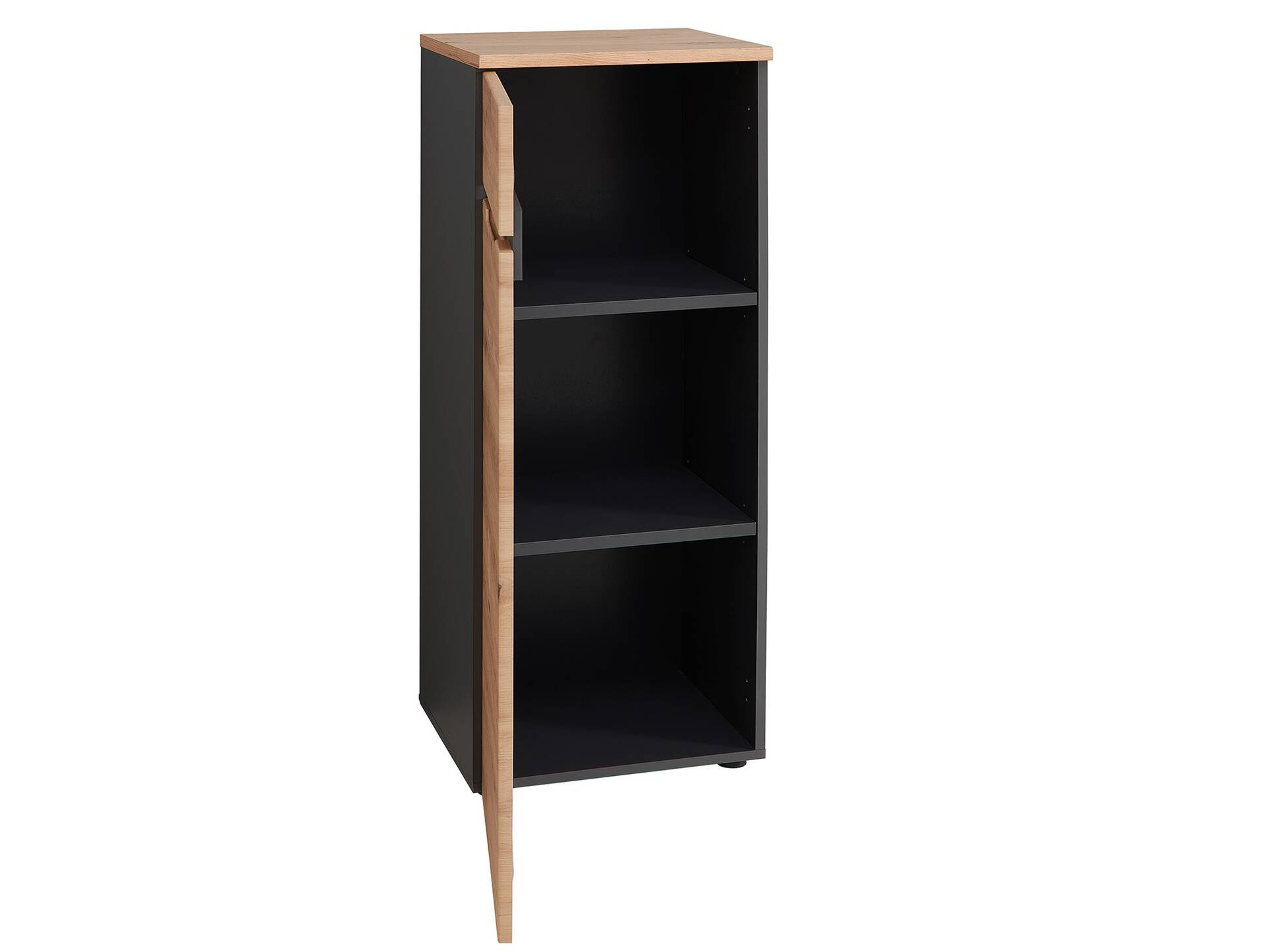 MAILAND Büroschrank V, Material Dekorspanplatte Artisan Eichefarbig / Graphit