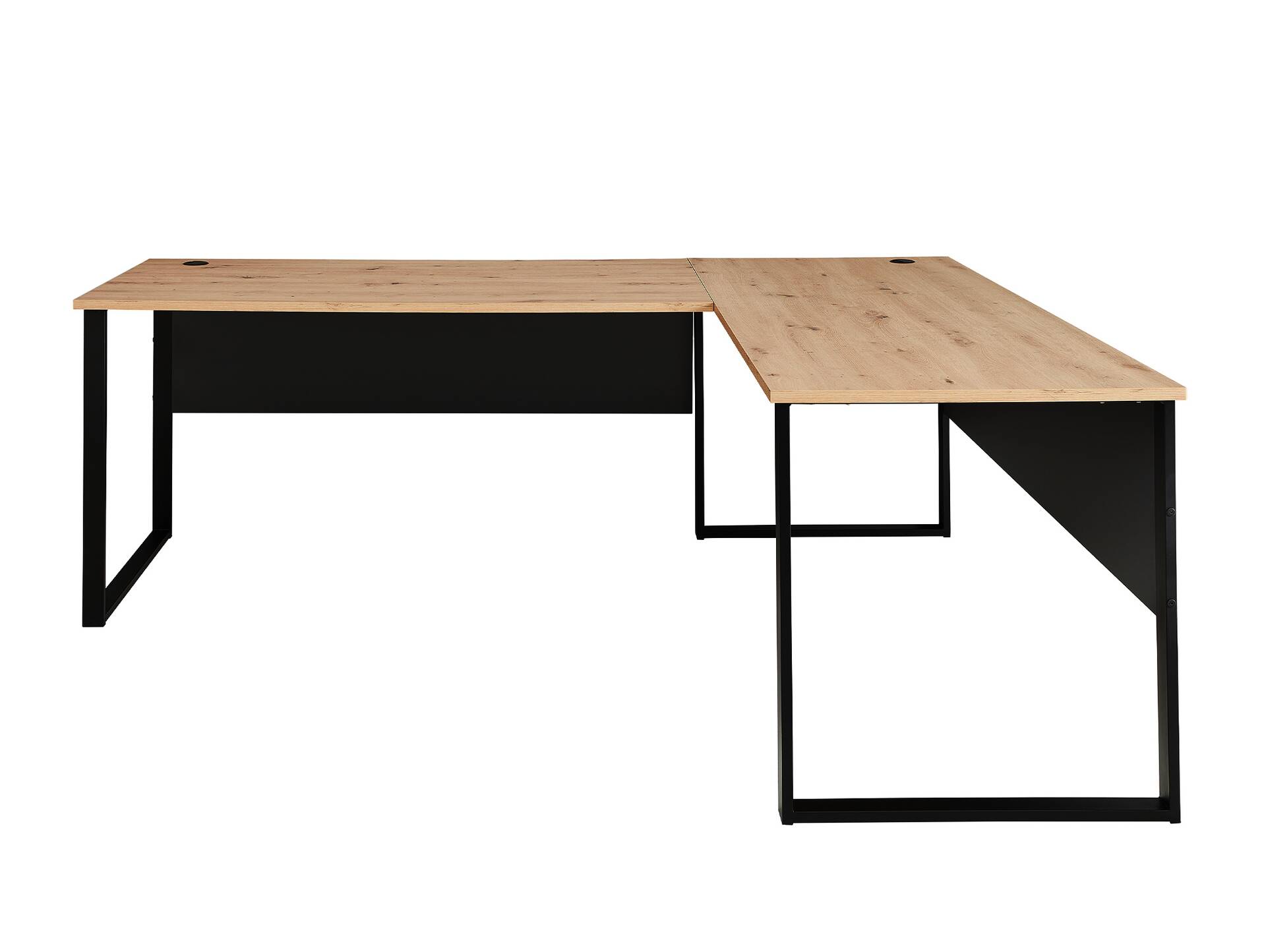 MAILAND Winkelkombination, Material Dekorspanplatte Artisan Eichefarbig / Graphit