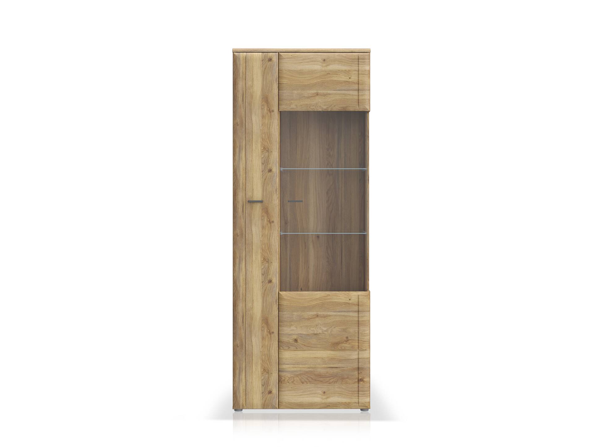 AURELIO Vitrine R, Material Dekorspanplatte, Mauvella Eiche Nachbildung 