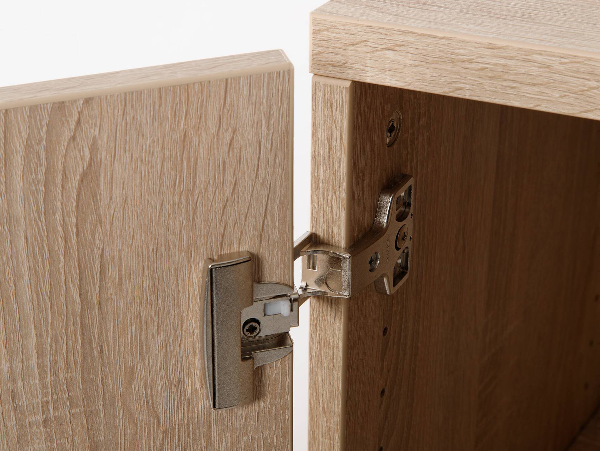 OFFICE ONE Büroschrank, 2-türig, Material Dekorspanplatte ahornfarbig | 120 cm