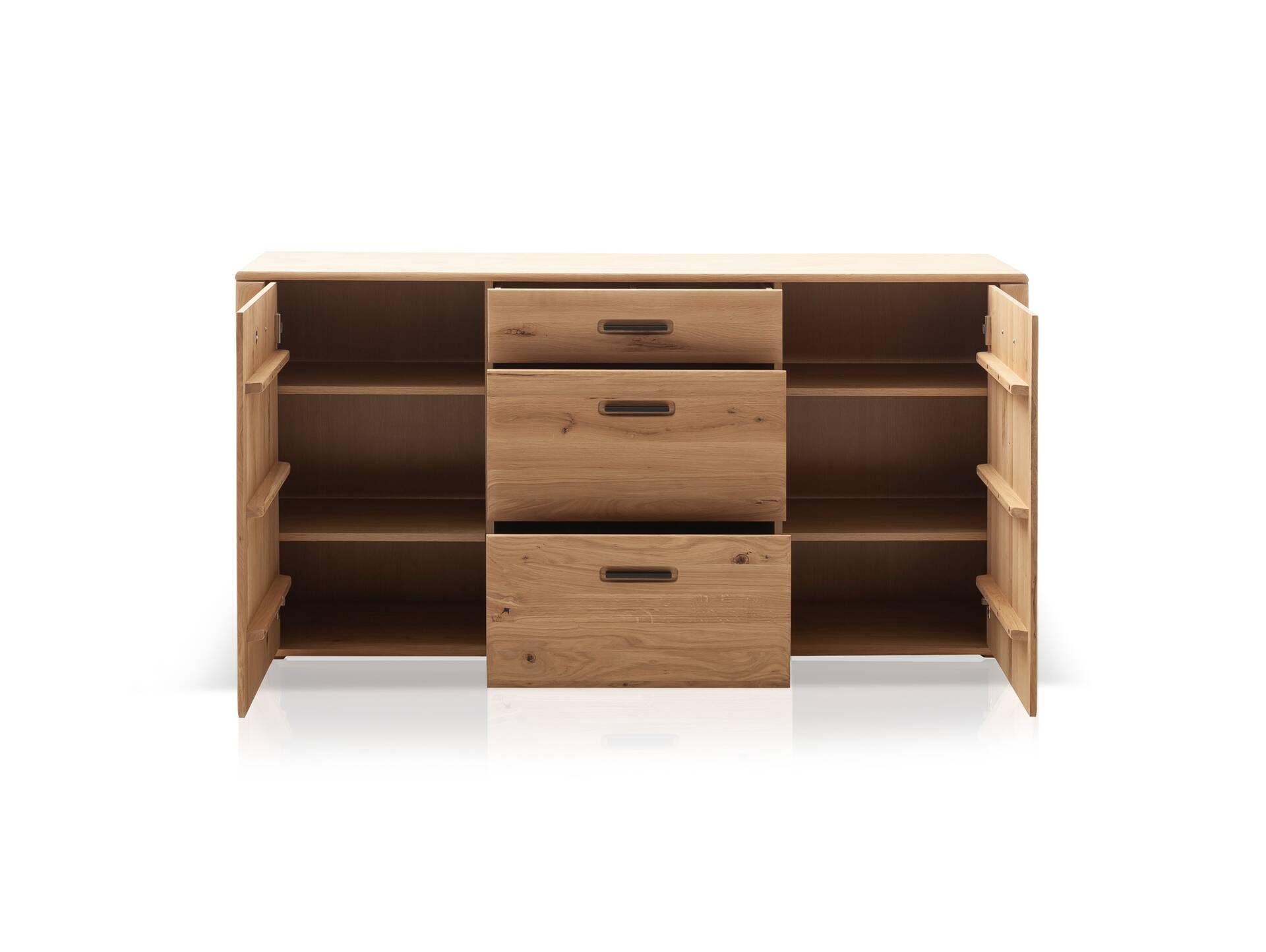 ASKARO Sideboard, Material Teilmassiv,  Balkeneiche geölt 