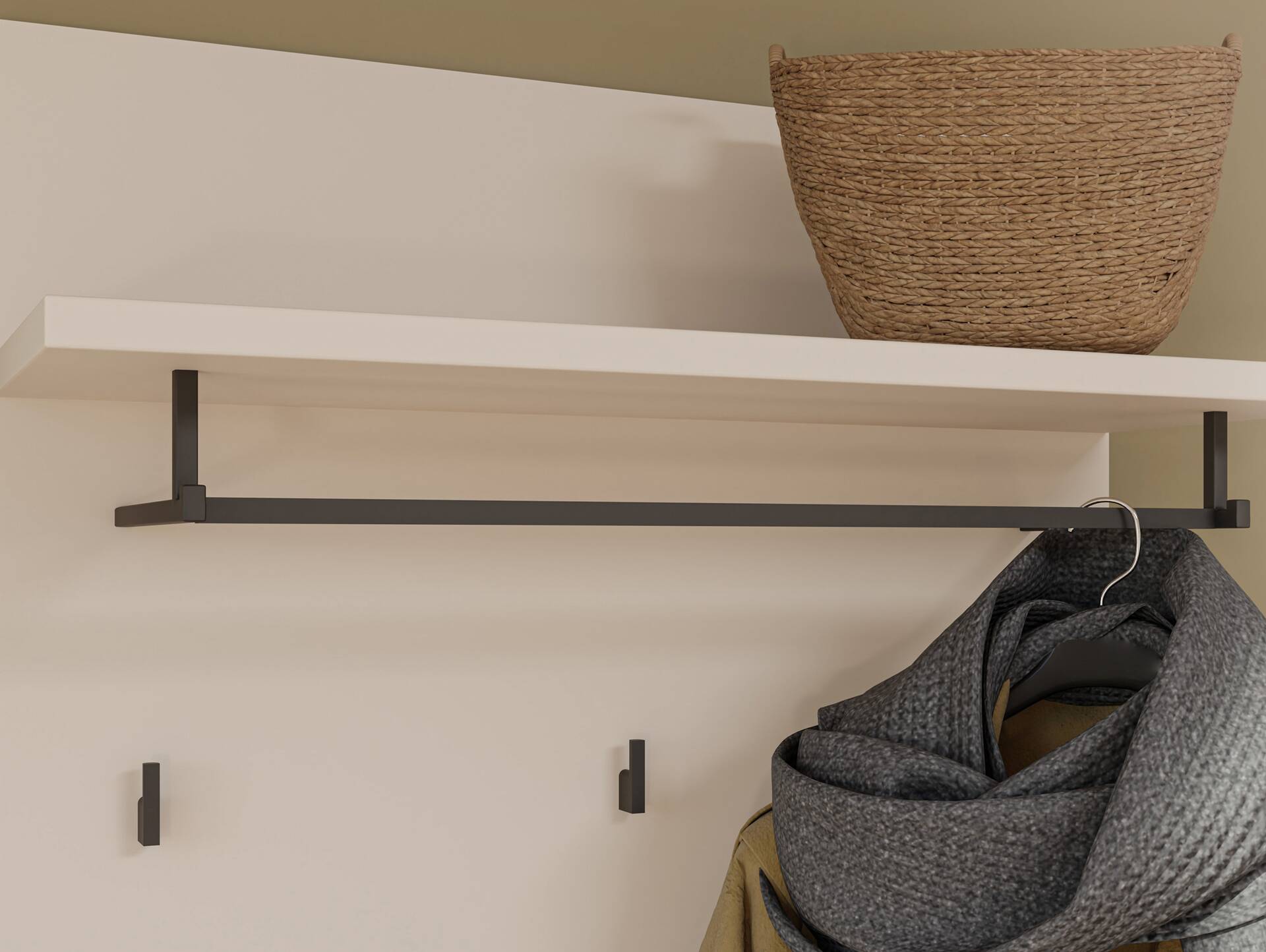 ADIAGO II Garderobenset I, Material Spanplatte, sand 