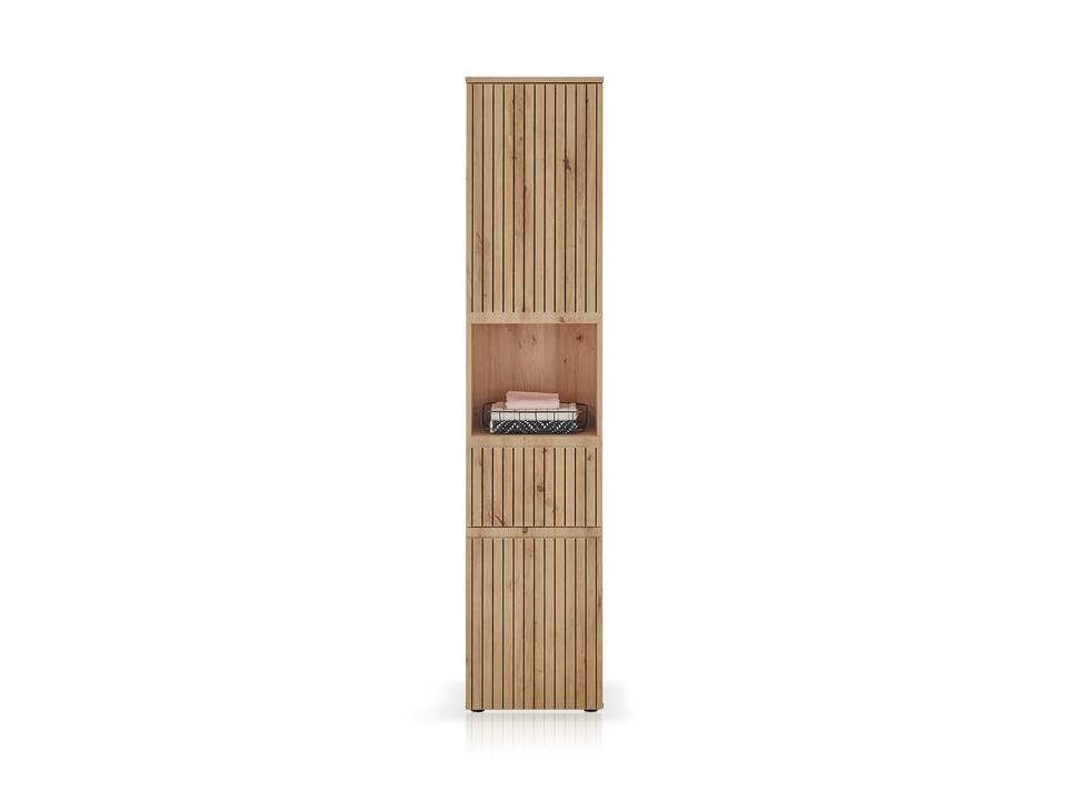 ASKINO Hochschrank fürs Badezimmer, Material Dekorspanplatte, Artisan Eiche Nachbildung 