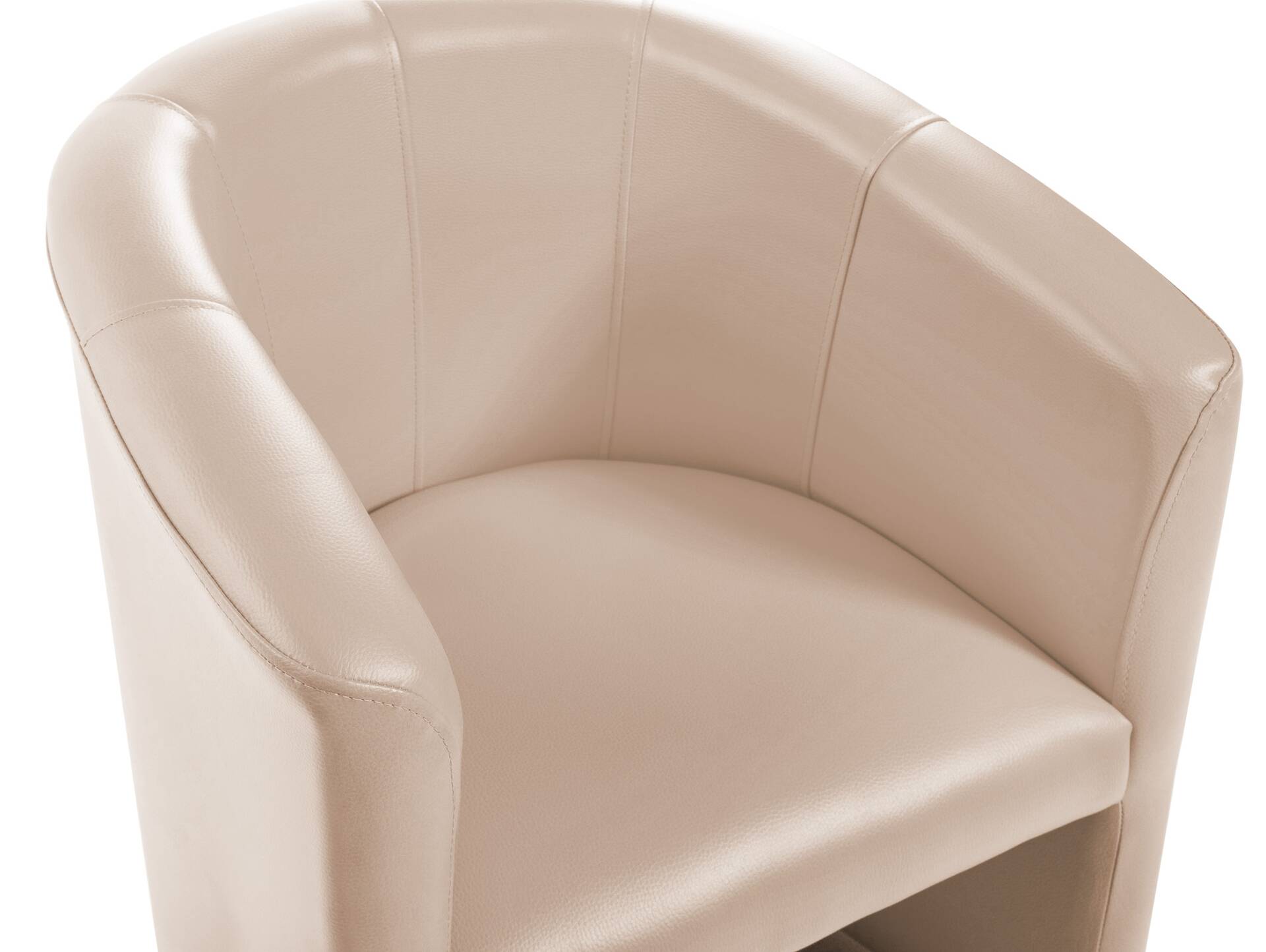 ABIZA Cocktailsessel, Material Kunstleder beige