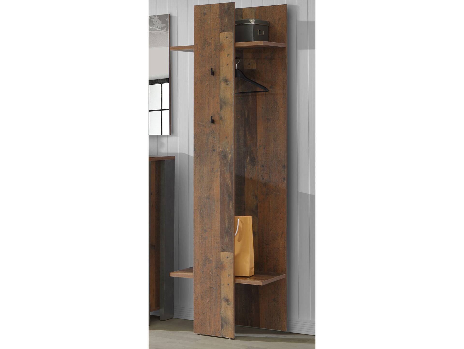 CASSIA Garderobenpaneel, Material Dekorspanplatte, Old wood Vintage Nachbildung 