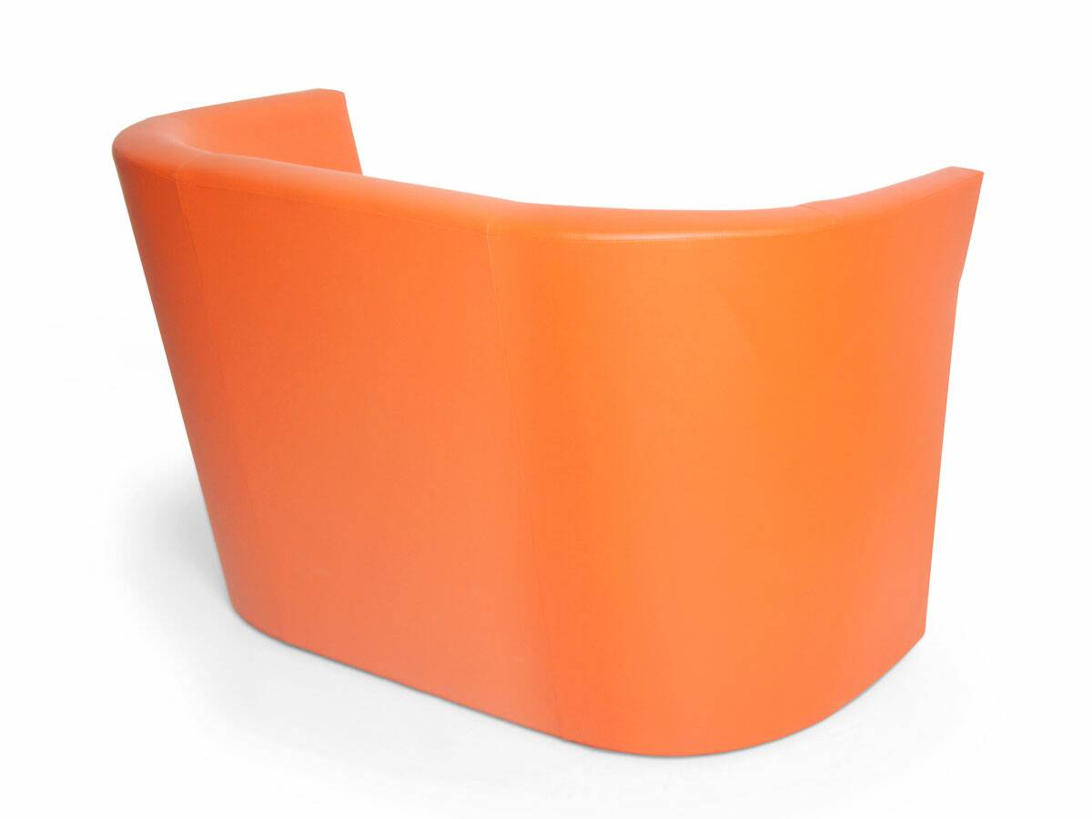 CHARLY DUO Cocktailsessel / Sessel, Material Kunstleder orange