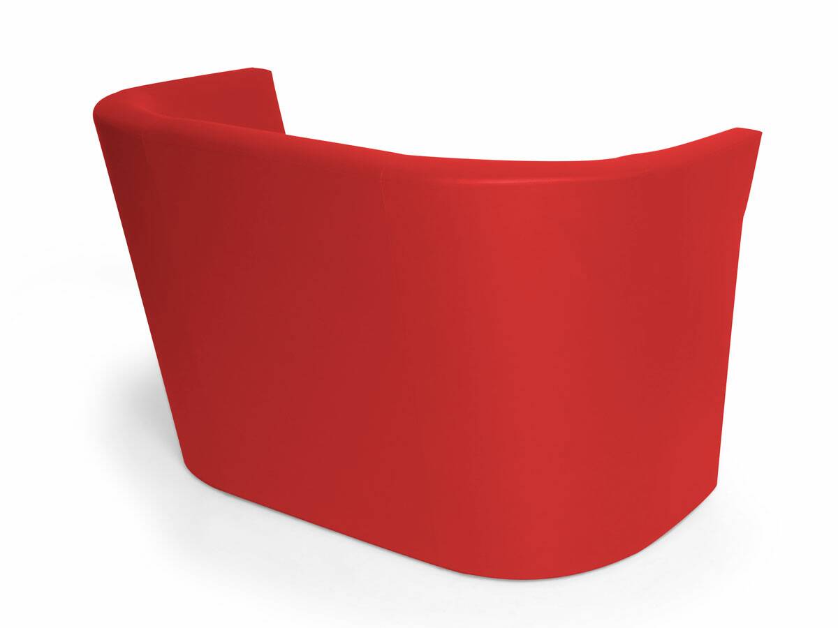 CHARLY DUO Cocktailsessel / Sessel, Material Kunstleder rot