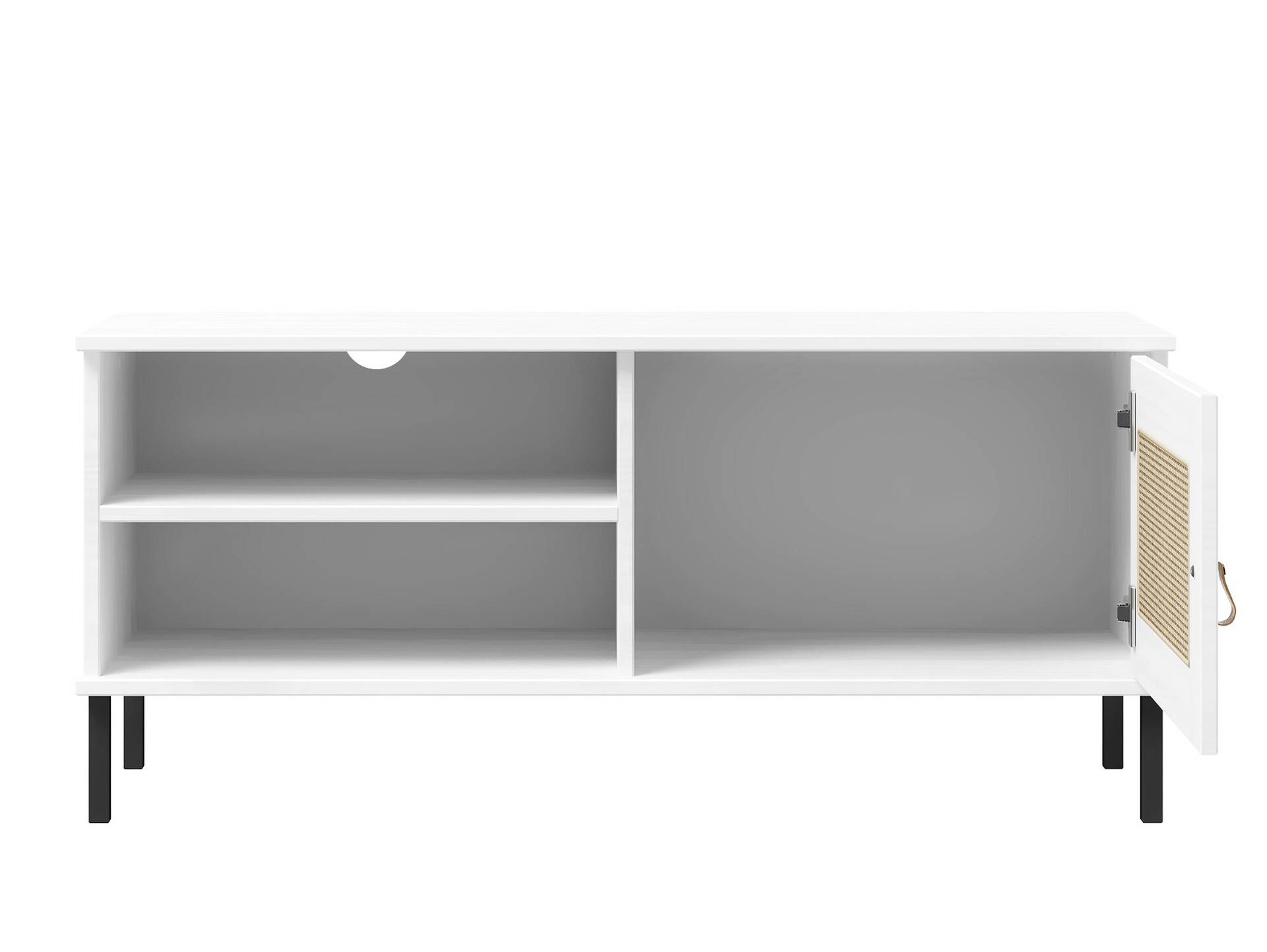 CINOY TV-Board I, Material Massivholz, Kiefer lackiert weiss