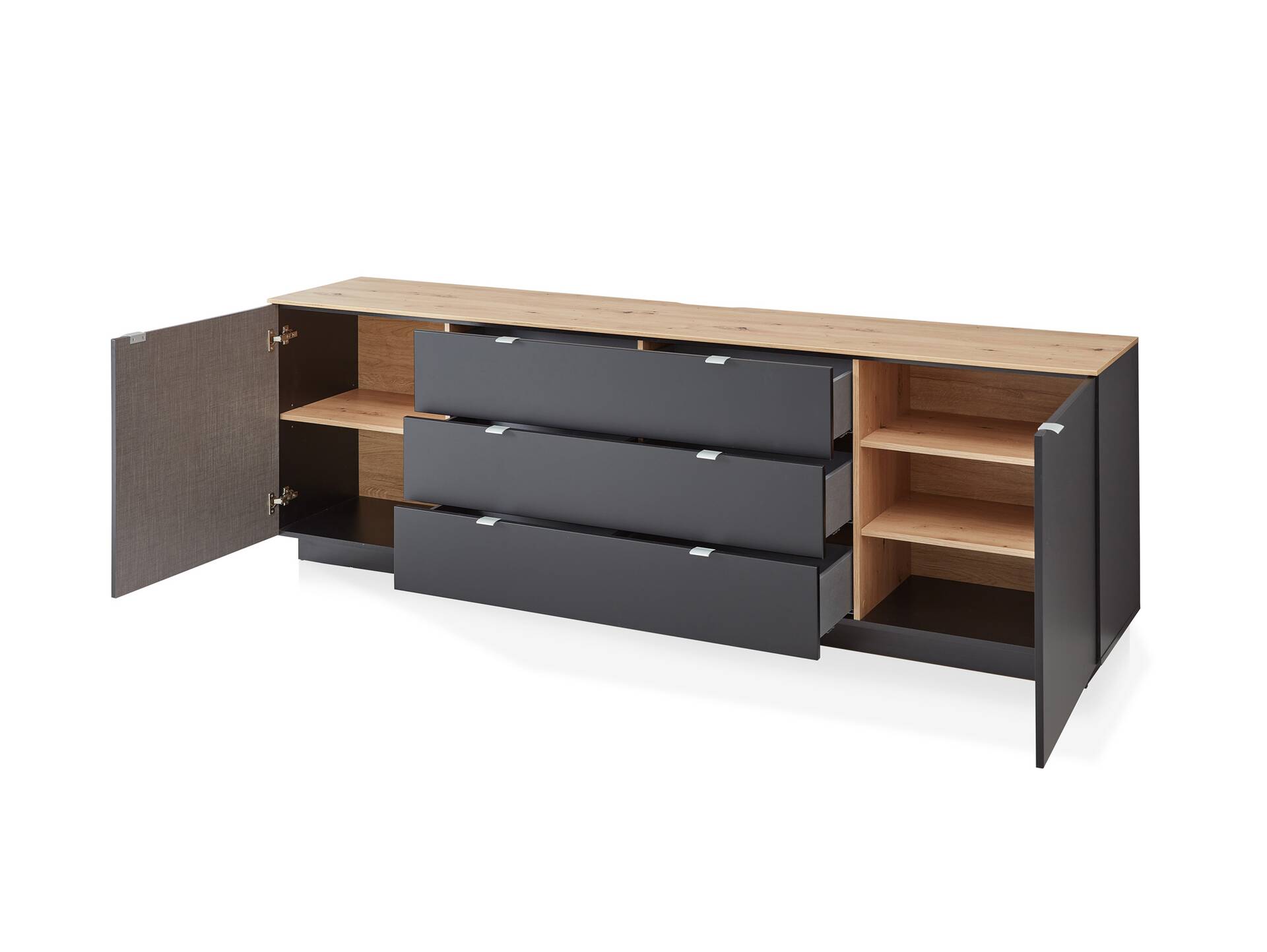 CASSINO TV-Sideboard, Material Dekorspanplatte, Artisan Eiche Nachbildung 