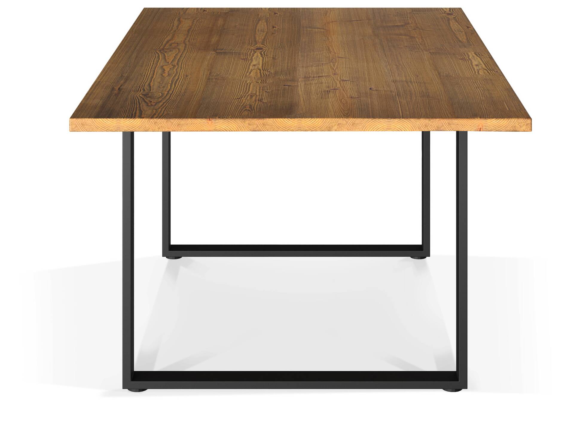 CURBY Massivholztisch, rustikale Altholzoptik, Fichte gebürstet 200 x 100 cm | vintage 