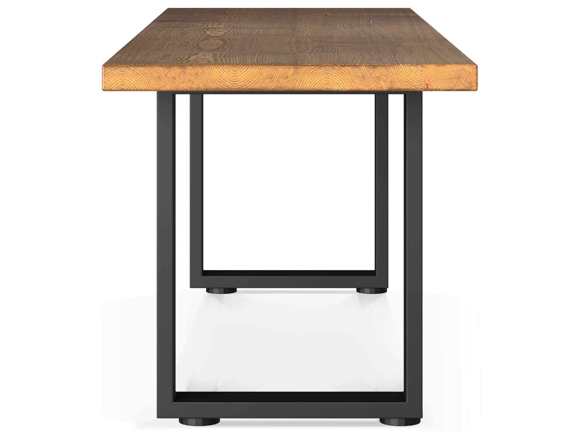 CURBY Sitzbank, rustikale Altholzoptik, Material Massivholz, Fichte gebürstet 200 cm | vintage | ohne Rückenlehne | inklusive Sitzkissen braun