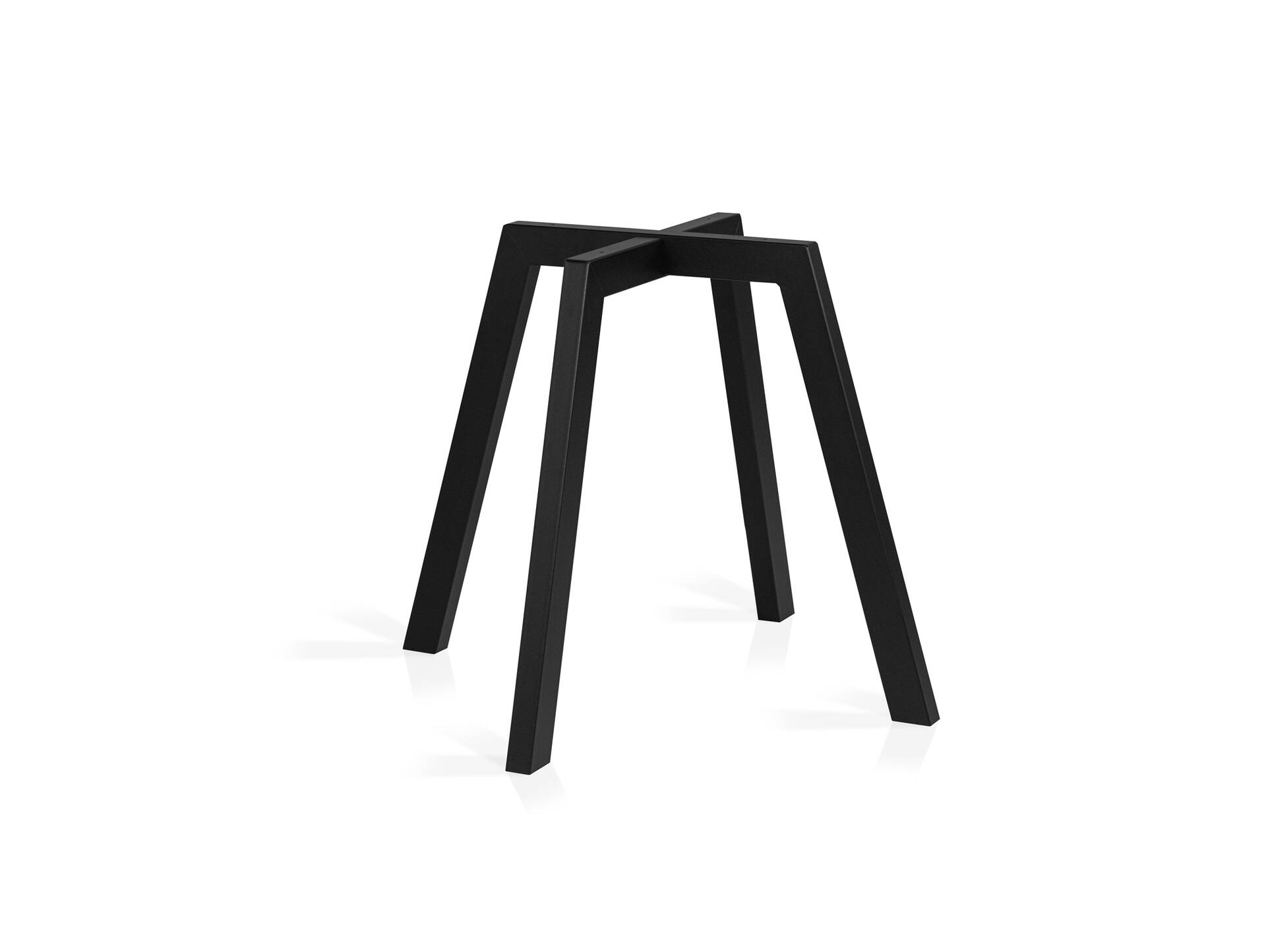 Tischgestell Zanta, Material Stahl, schwarz pulverbeschichtet 