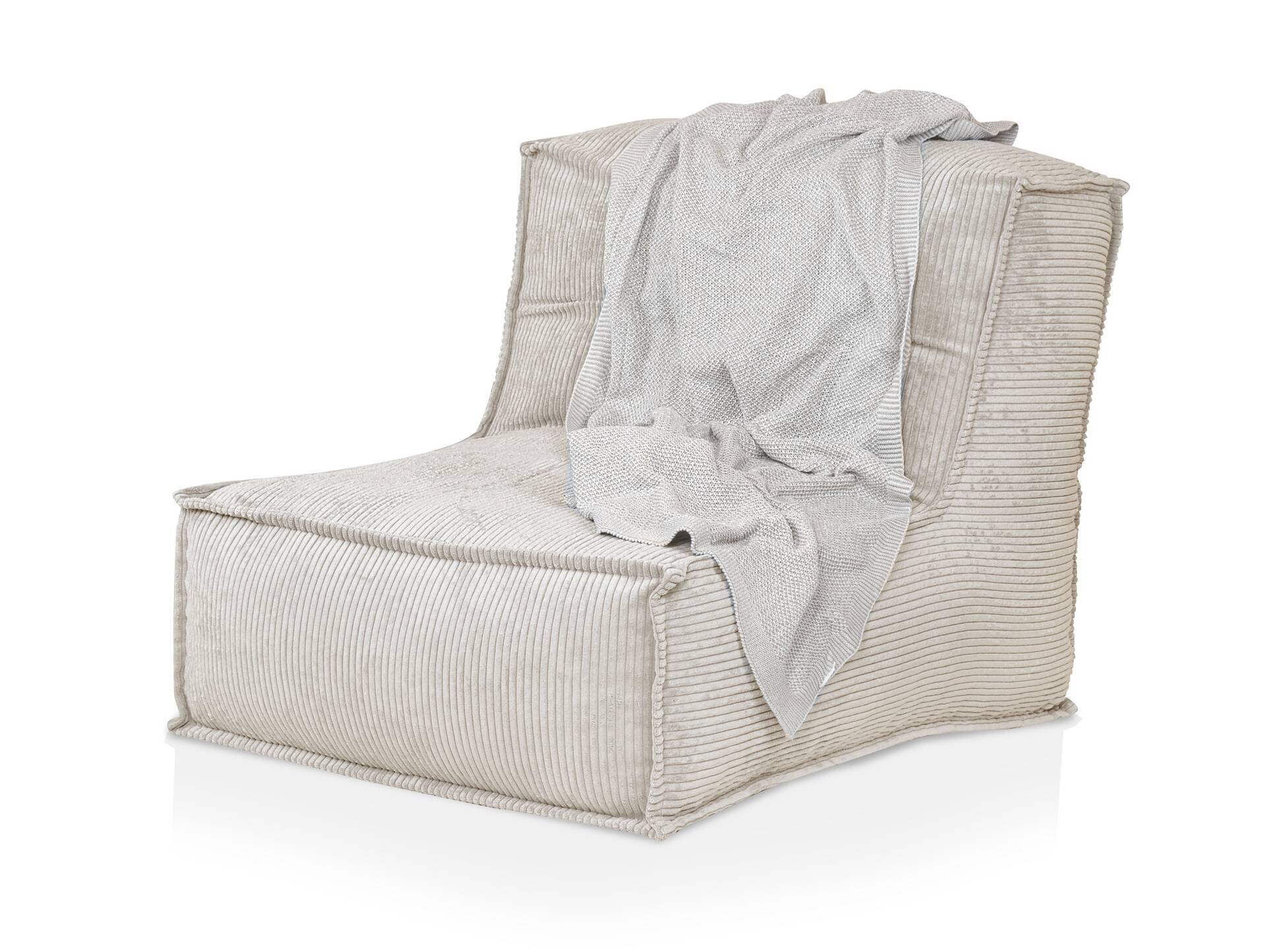 COZY Sitzsack, Material Cord Creme