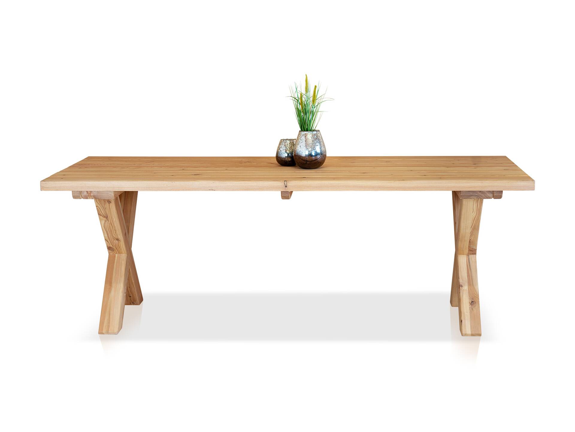 CANCUN PLUS Esstisch / Gartentisch, Material Massivholz, Lärche 200 x 100 cm | Natur
