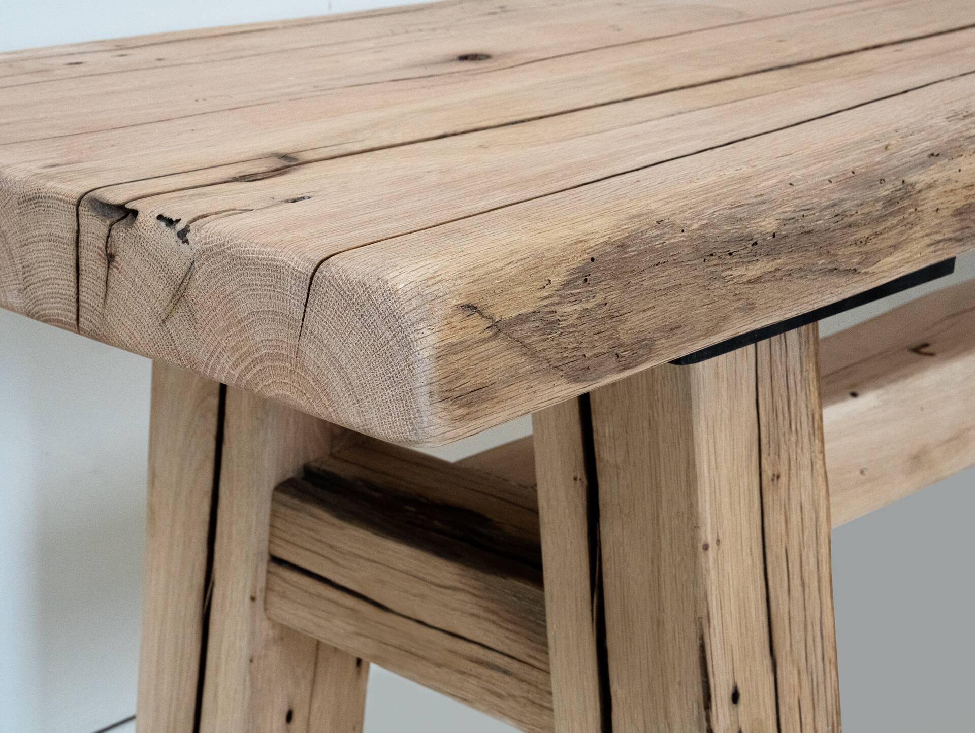 RITTERTAFEL Sitzbank, Material Massivholz, 200 cm Altholz natur 
