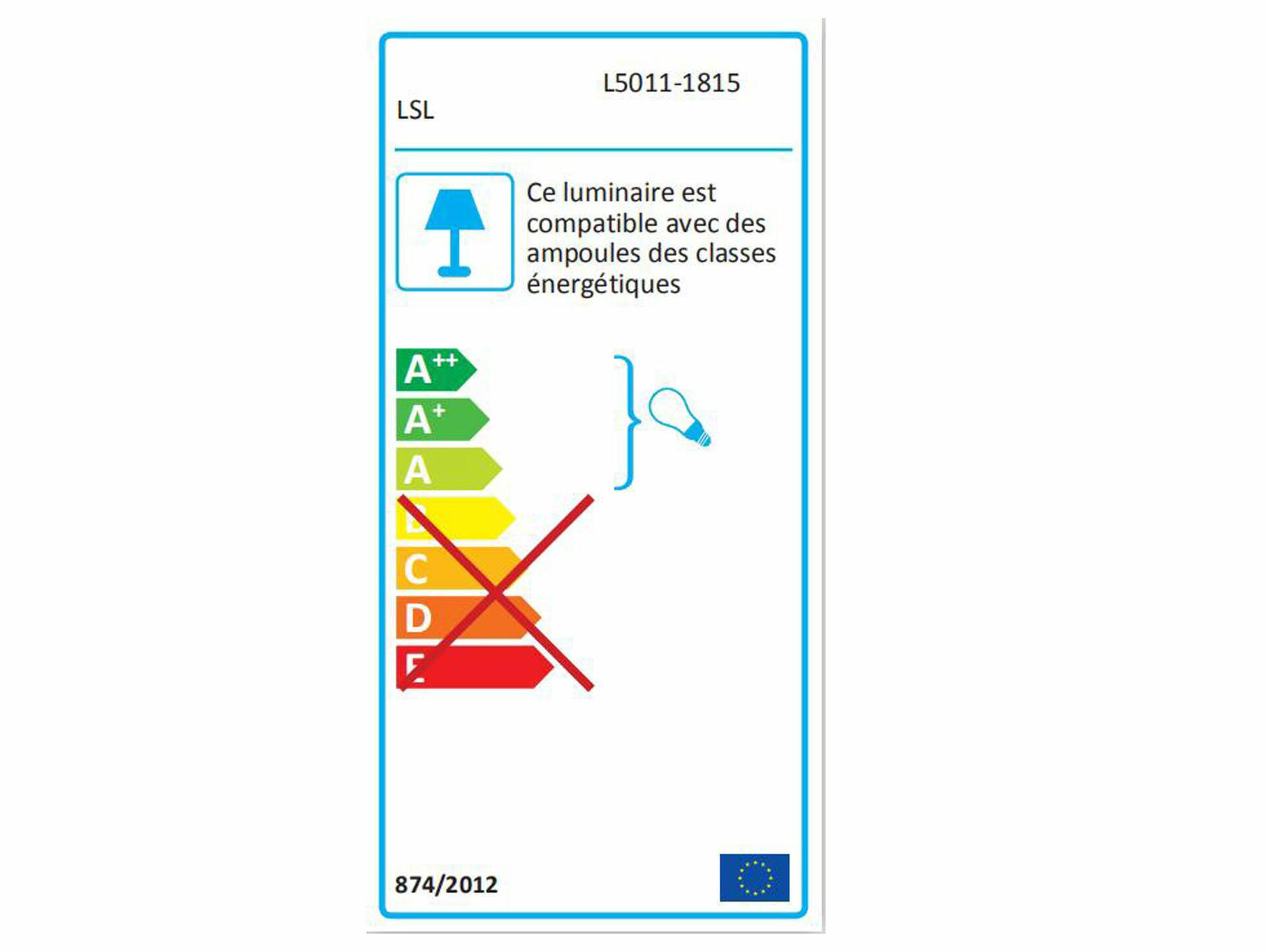 LED-Glühbirne rund, E27, 4 Watt, warmweiss 