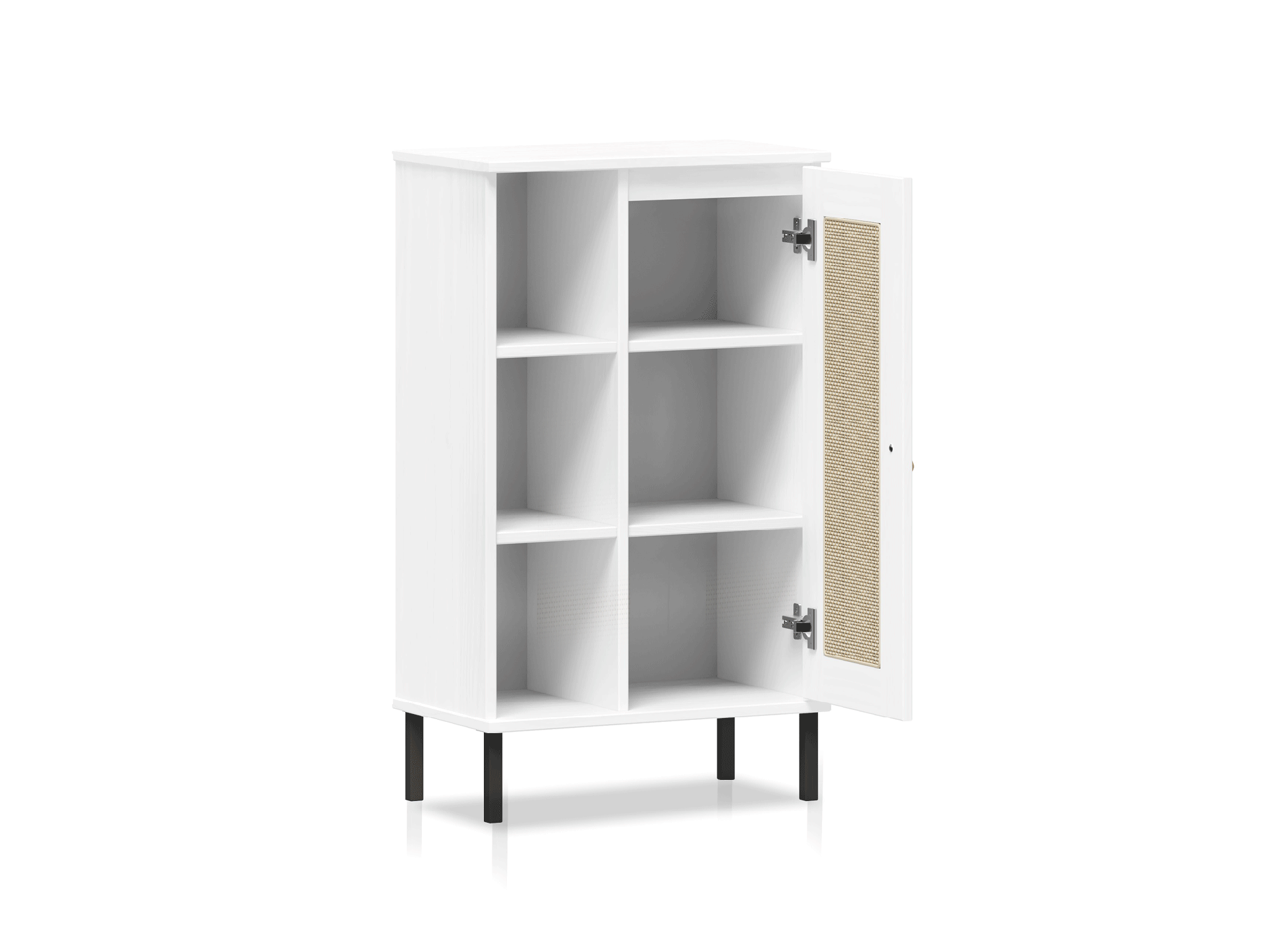CINOY Regal I fürs Badezimmer, Material Massivholz, Kiefer lackiert weiss