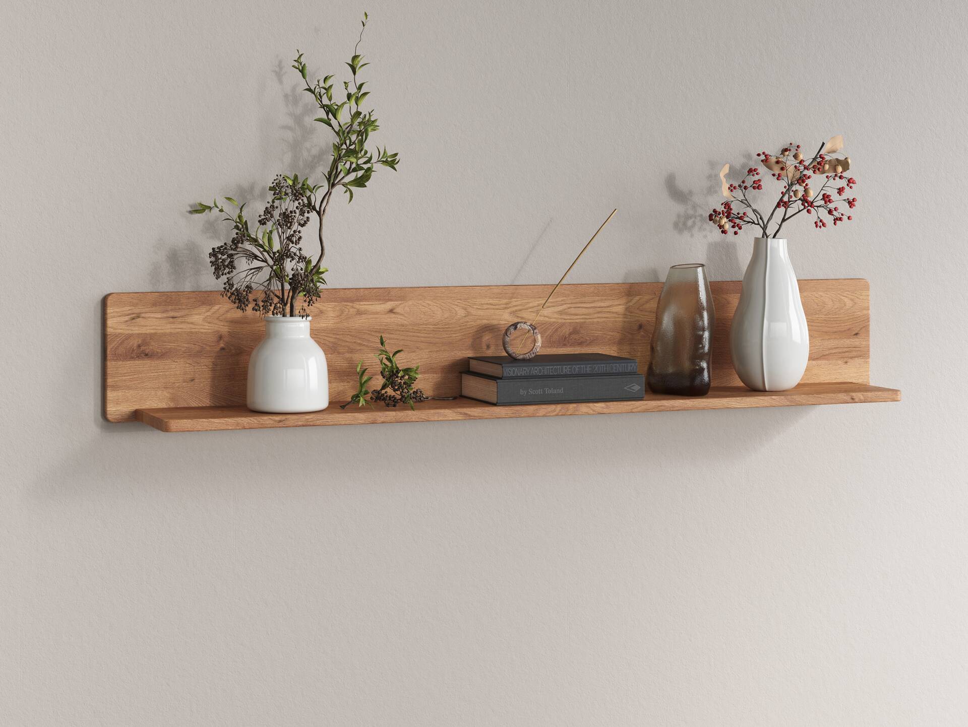ANDINO Wandboard, Material Massivholz, Wildeiche geölt 