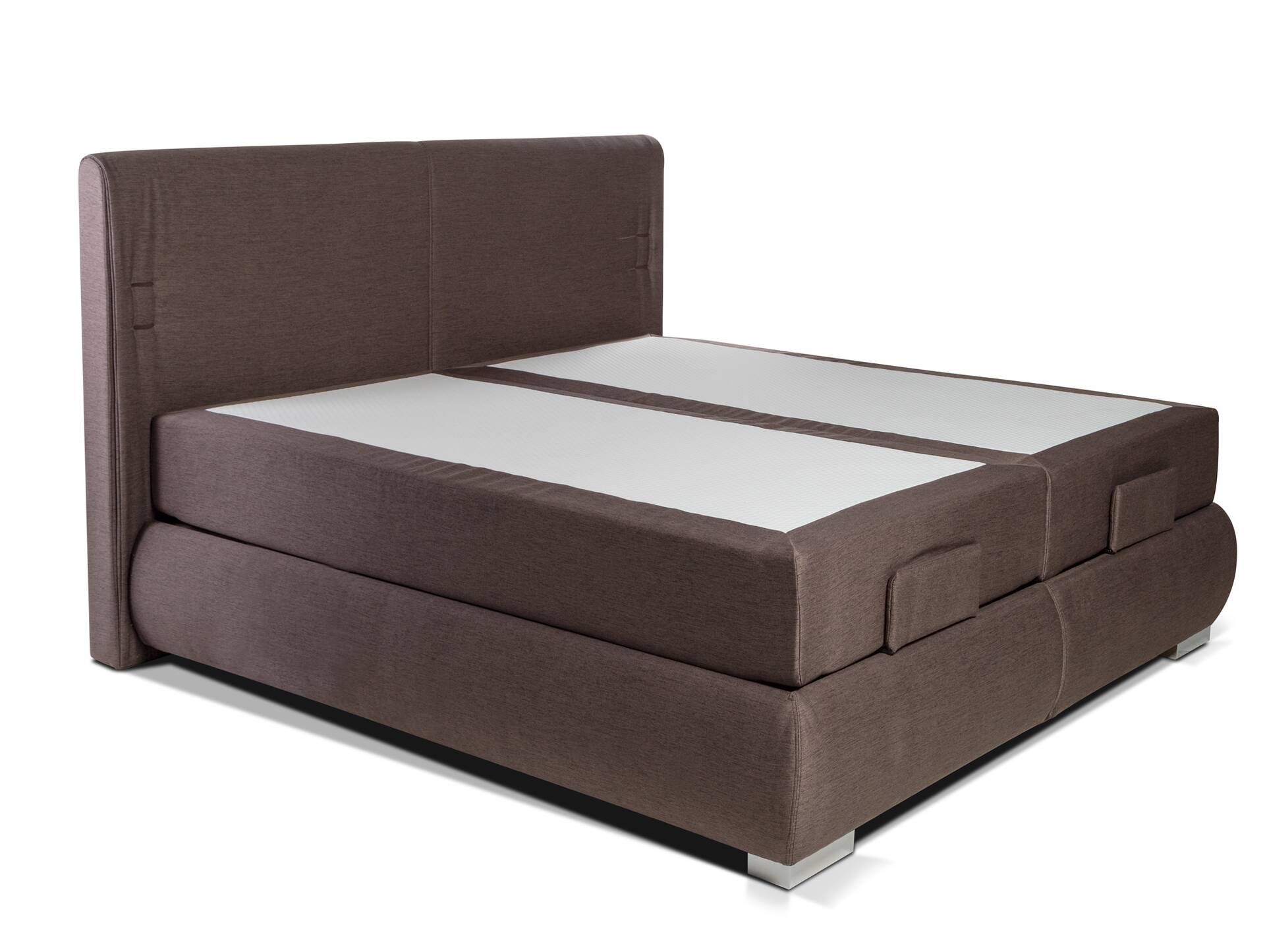 GALVARO elektrisches Boxspringbett / Doppelbett mit Motor 180 x 200 cm | Braun